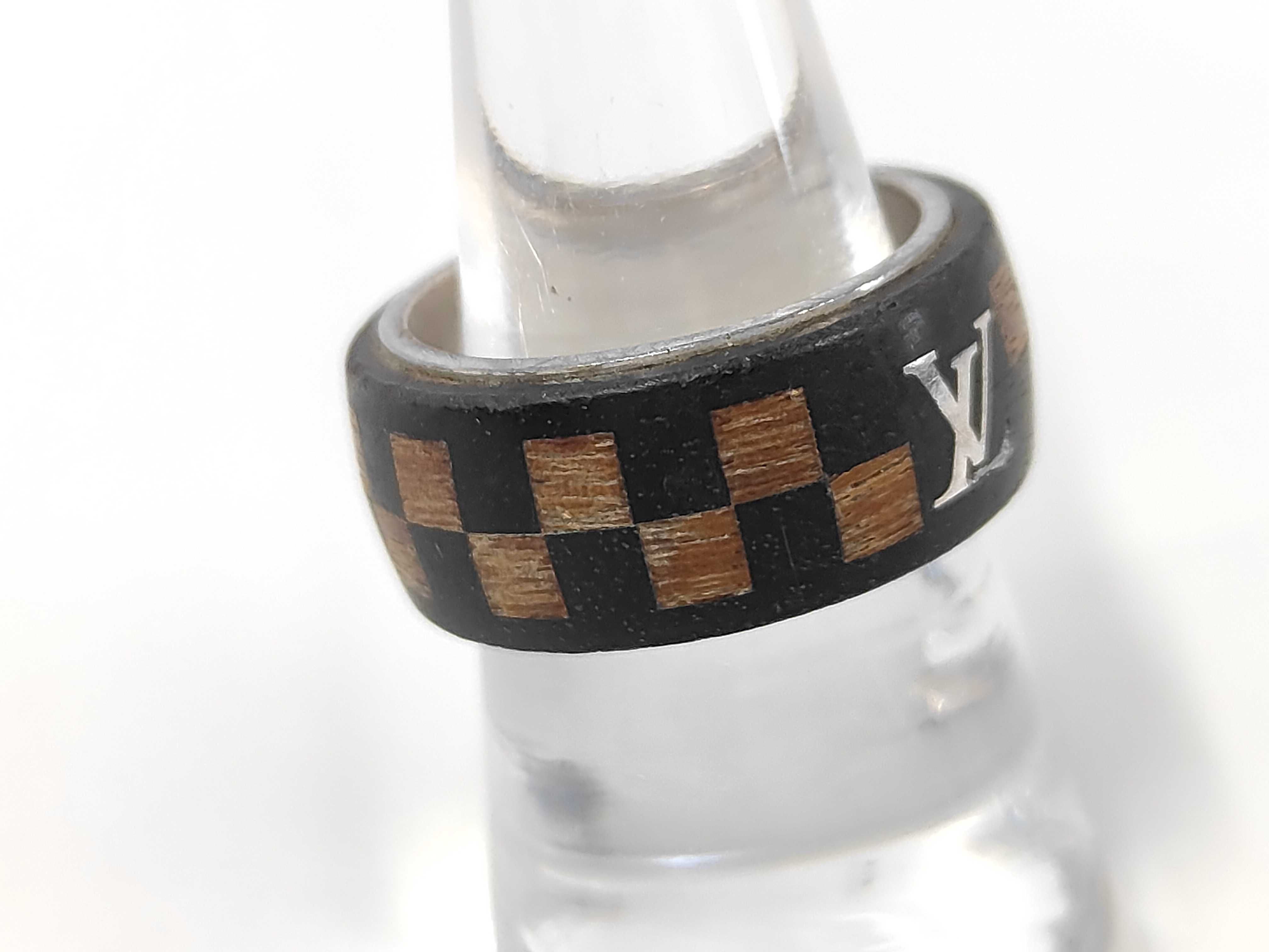 LOUIS VUITTON) Damier / Damier / Ring / Wood Ring — view 3