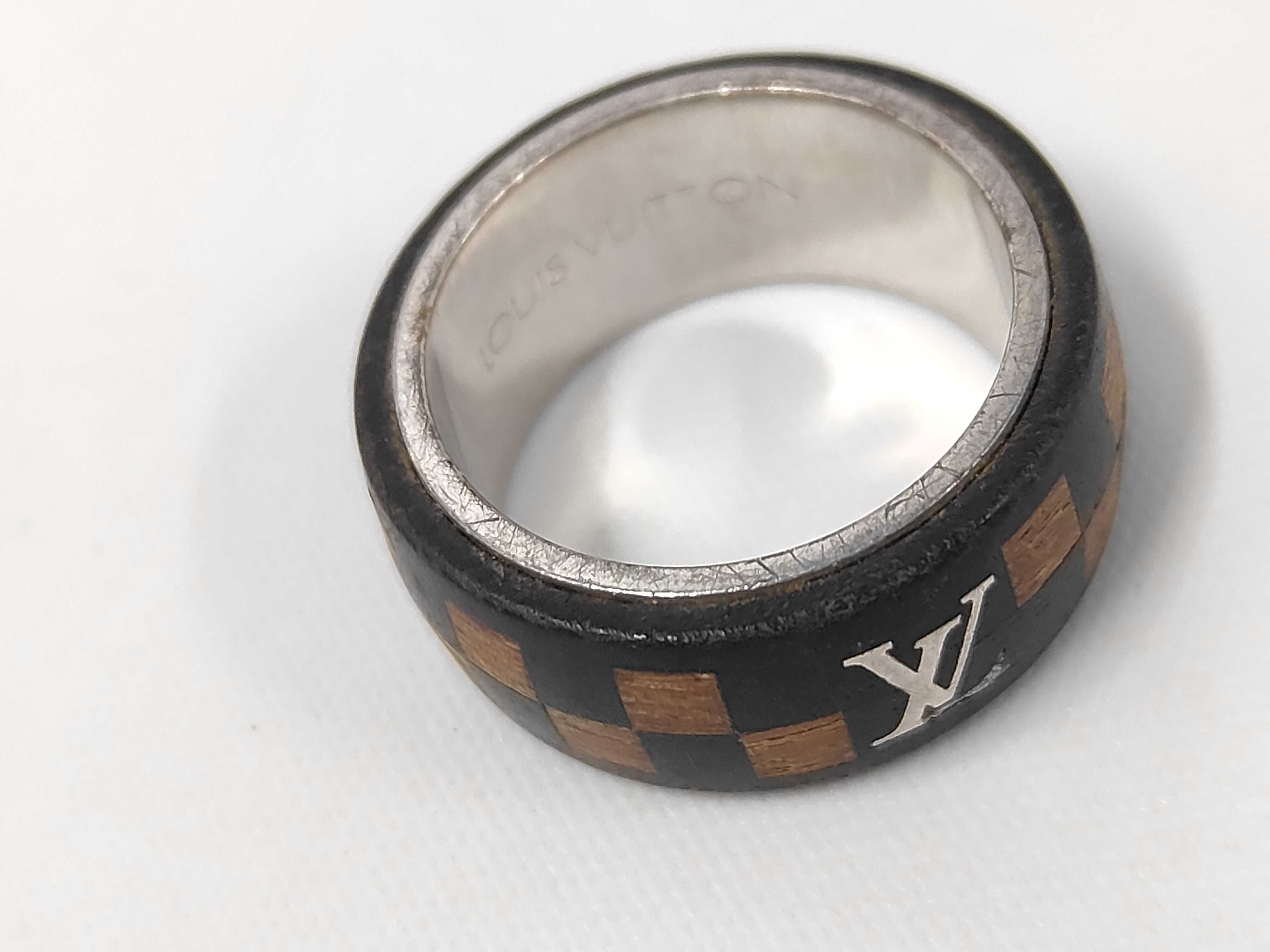 LOUIS VUITTON) Damier / Damier / Ring / Wood Ring — view 8