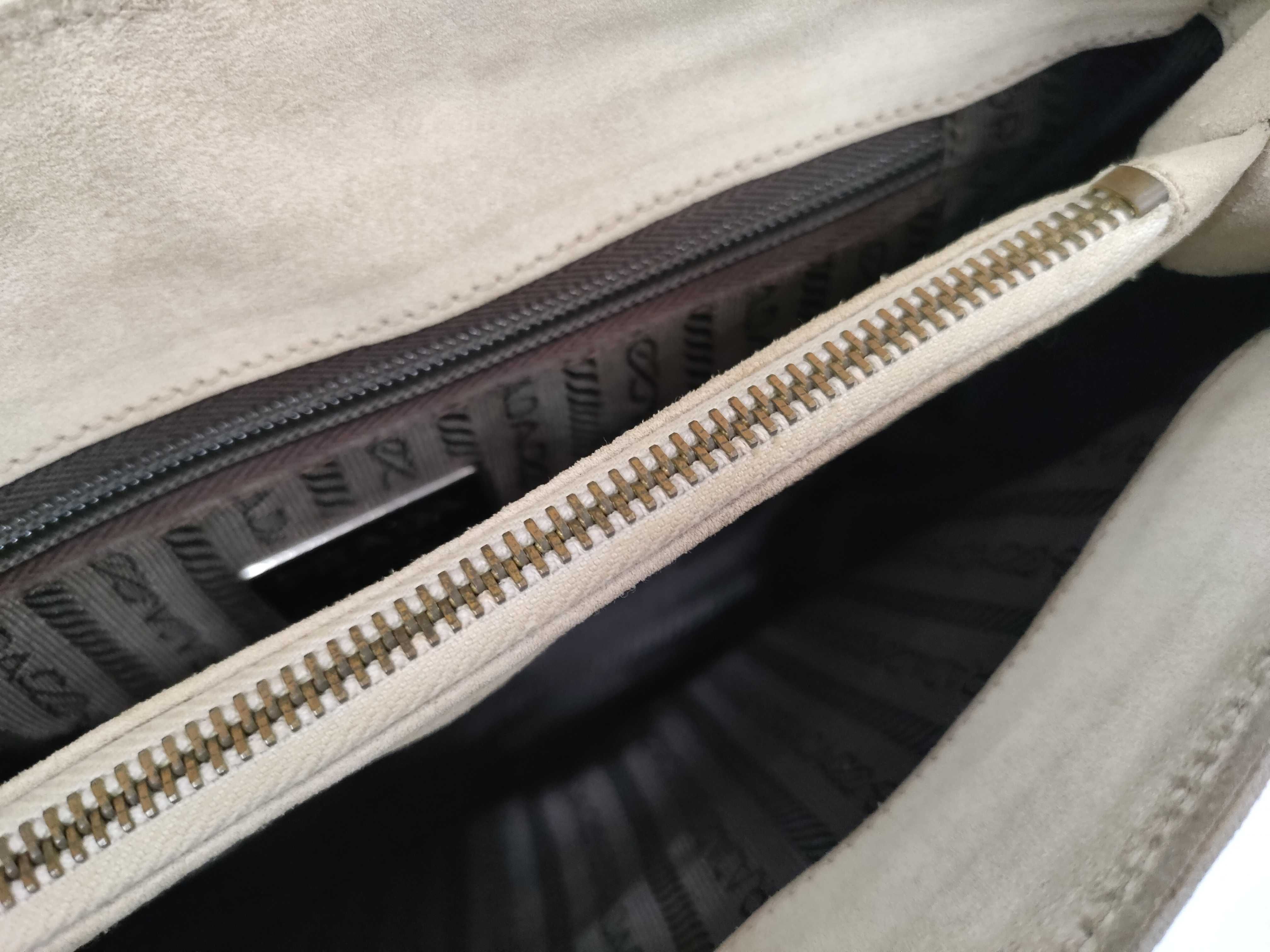 Sterling Silver 925 Plated Suede Shoulder Bag — view 13