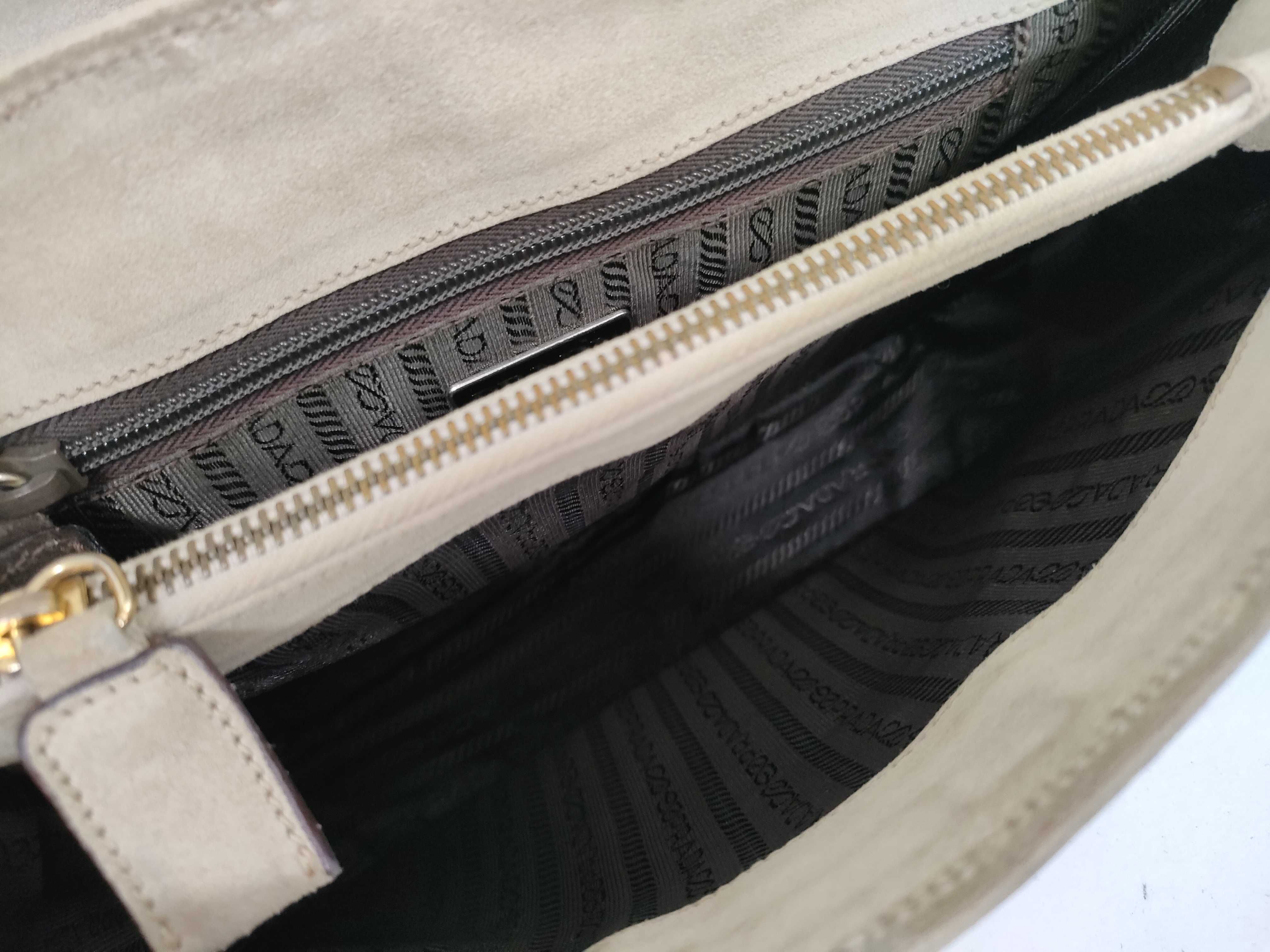 Sterling Silver 925 Plated Suede Shoulder Bag — view 10