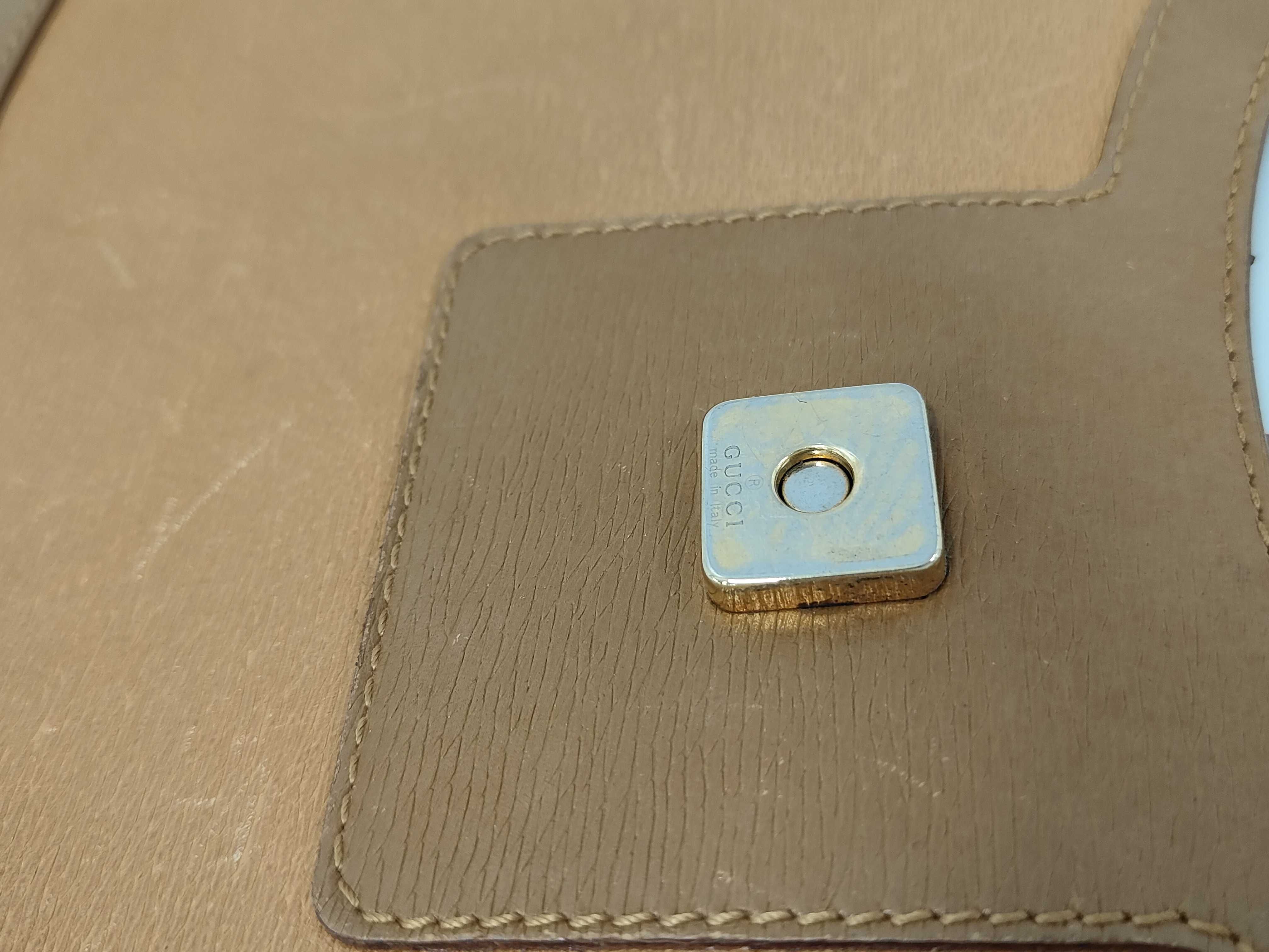 Leather G Hardware One Shoulder Bag — view 8