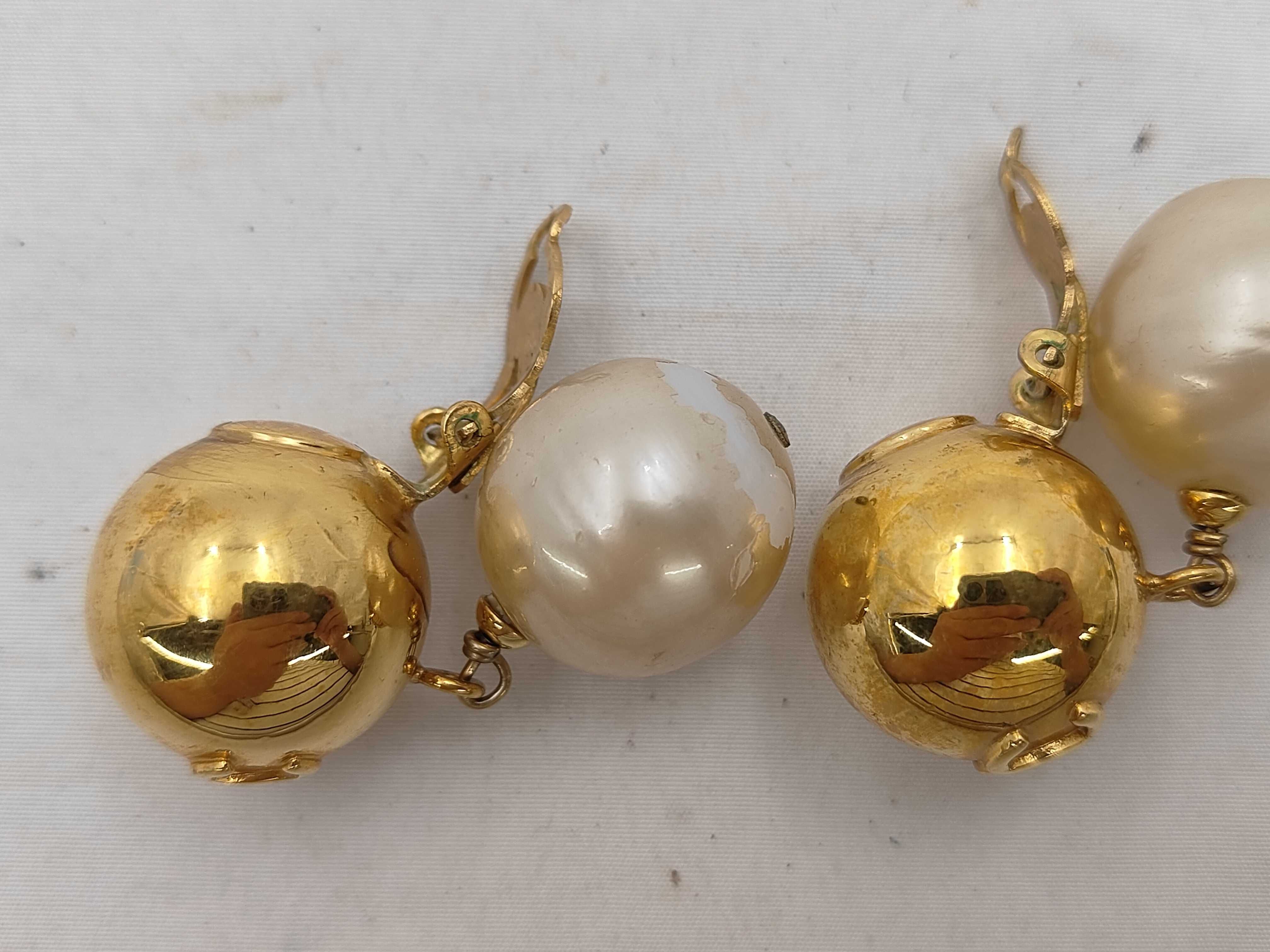 Coco Mark Faux Pearl Swing Earrings 93P Earrings — view 3