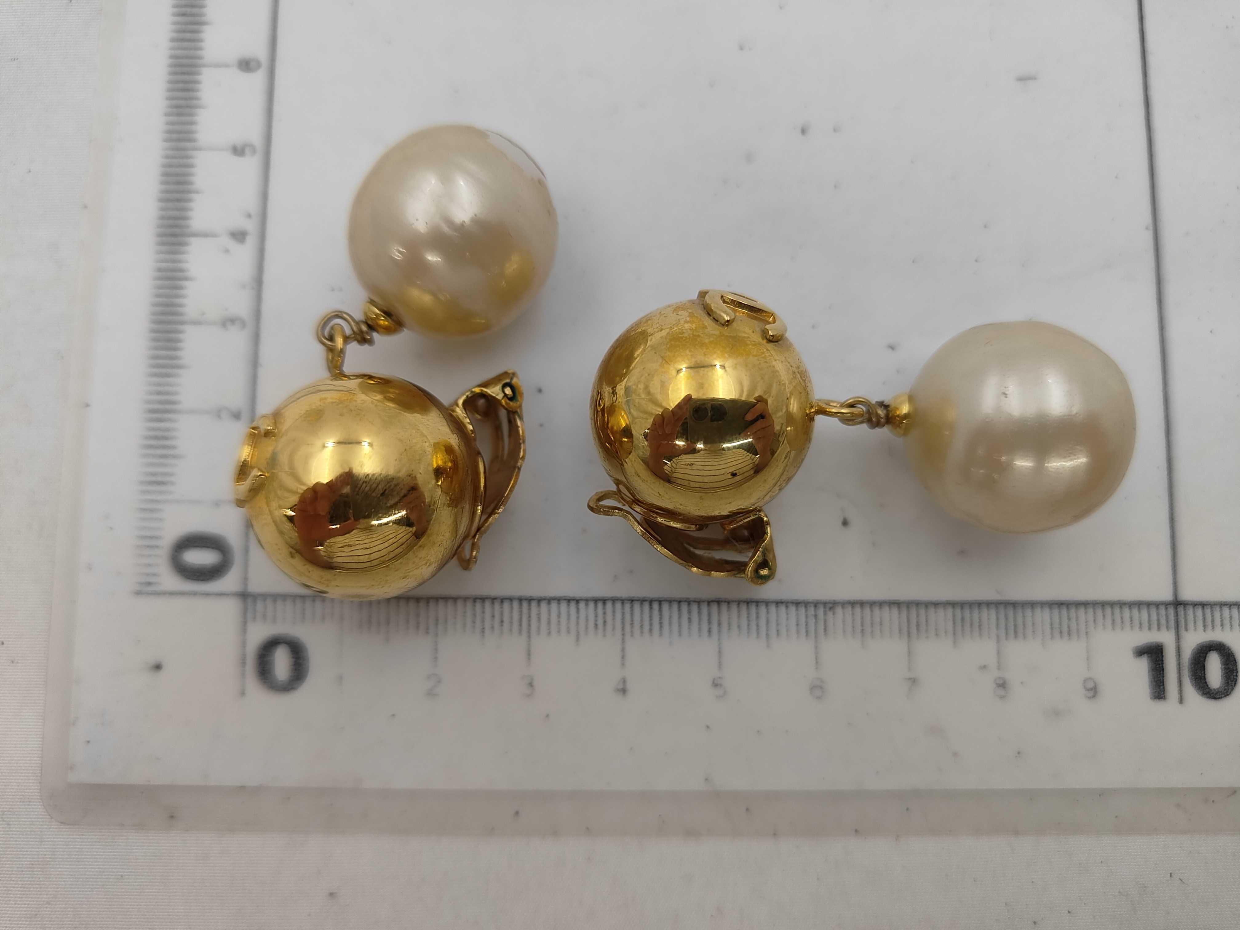 Coco Mark Faux Pearl Swing Earrings 93P Earrings — view 4