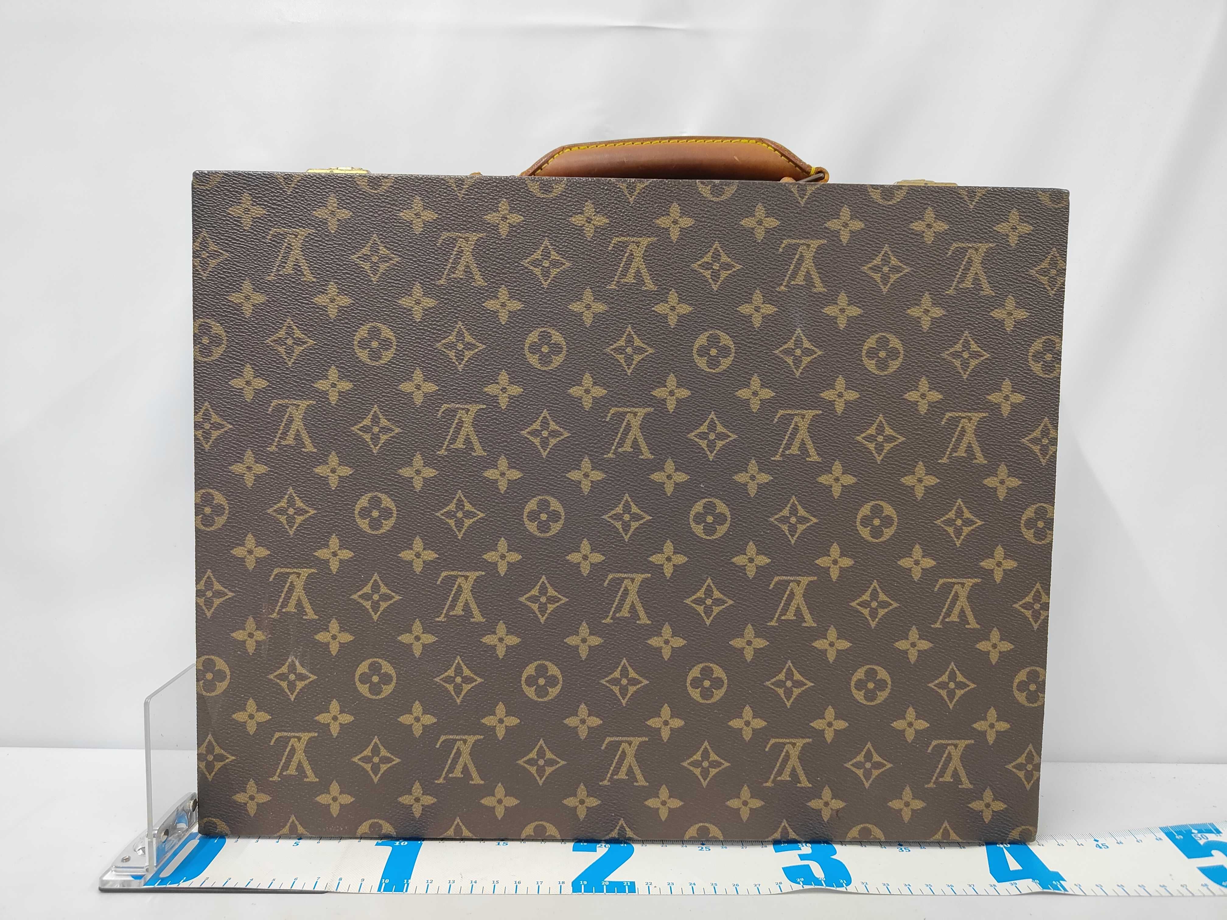 Monogram Crusher Briefcase Business Bag — view 2