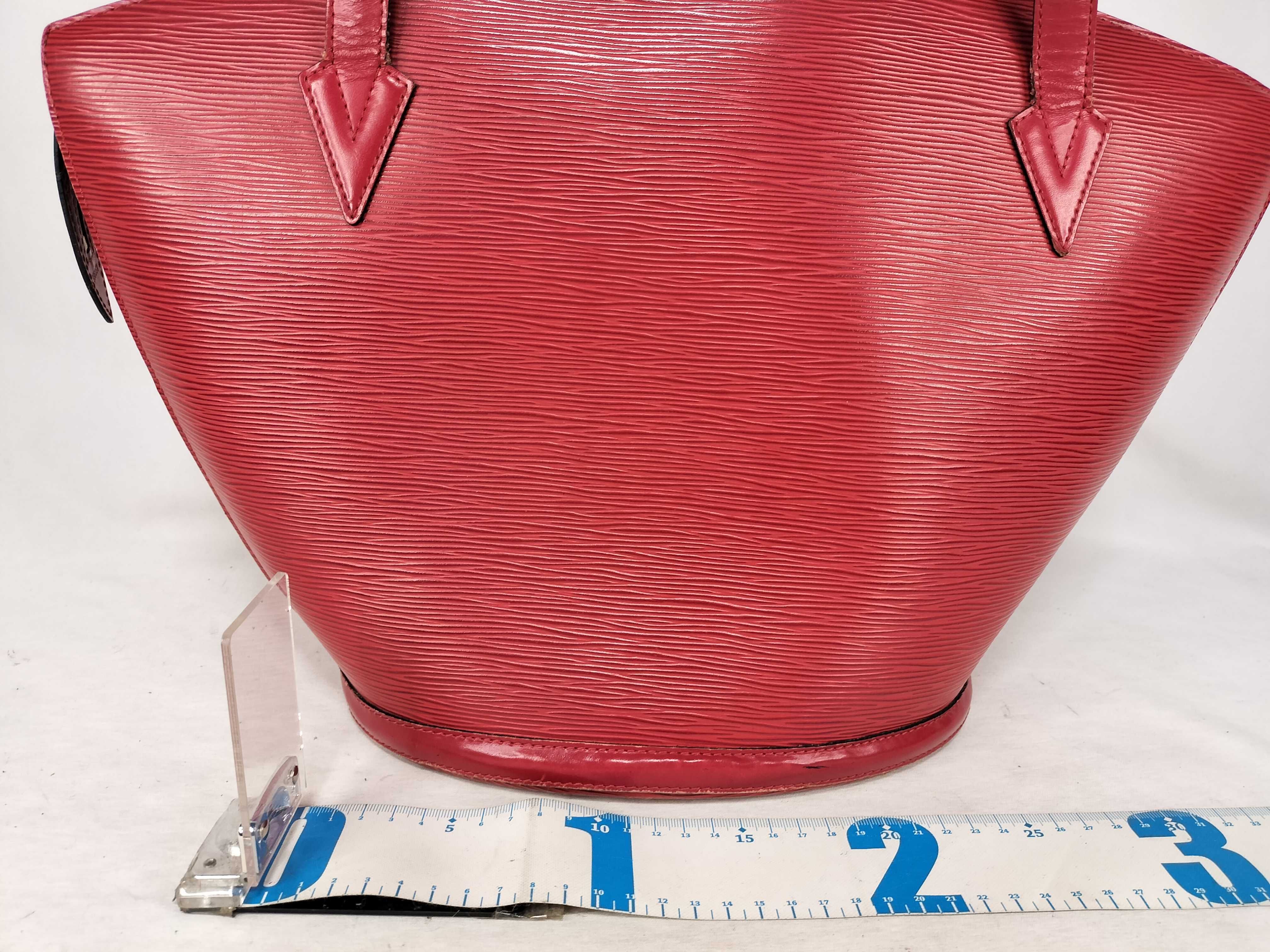 Epi Leather Saint Jacques Epi Leather Tote Bag/Shoulder Bag (Red, M52267) — view 2