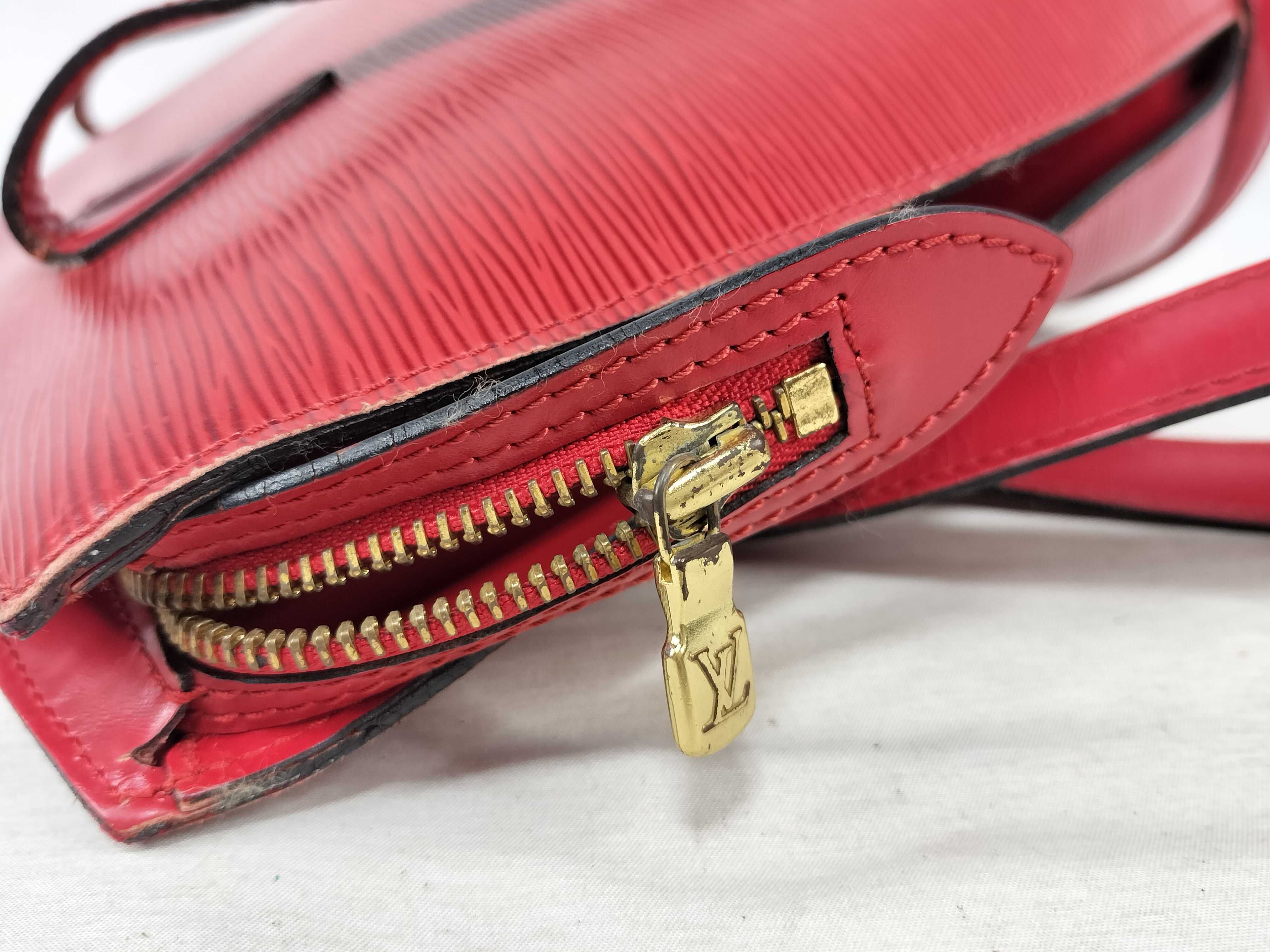 Epi Leather Saint Jacques Epi Leather Tote Bag/Shoulder Bag (Red, M52267) — view 14