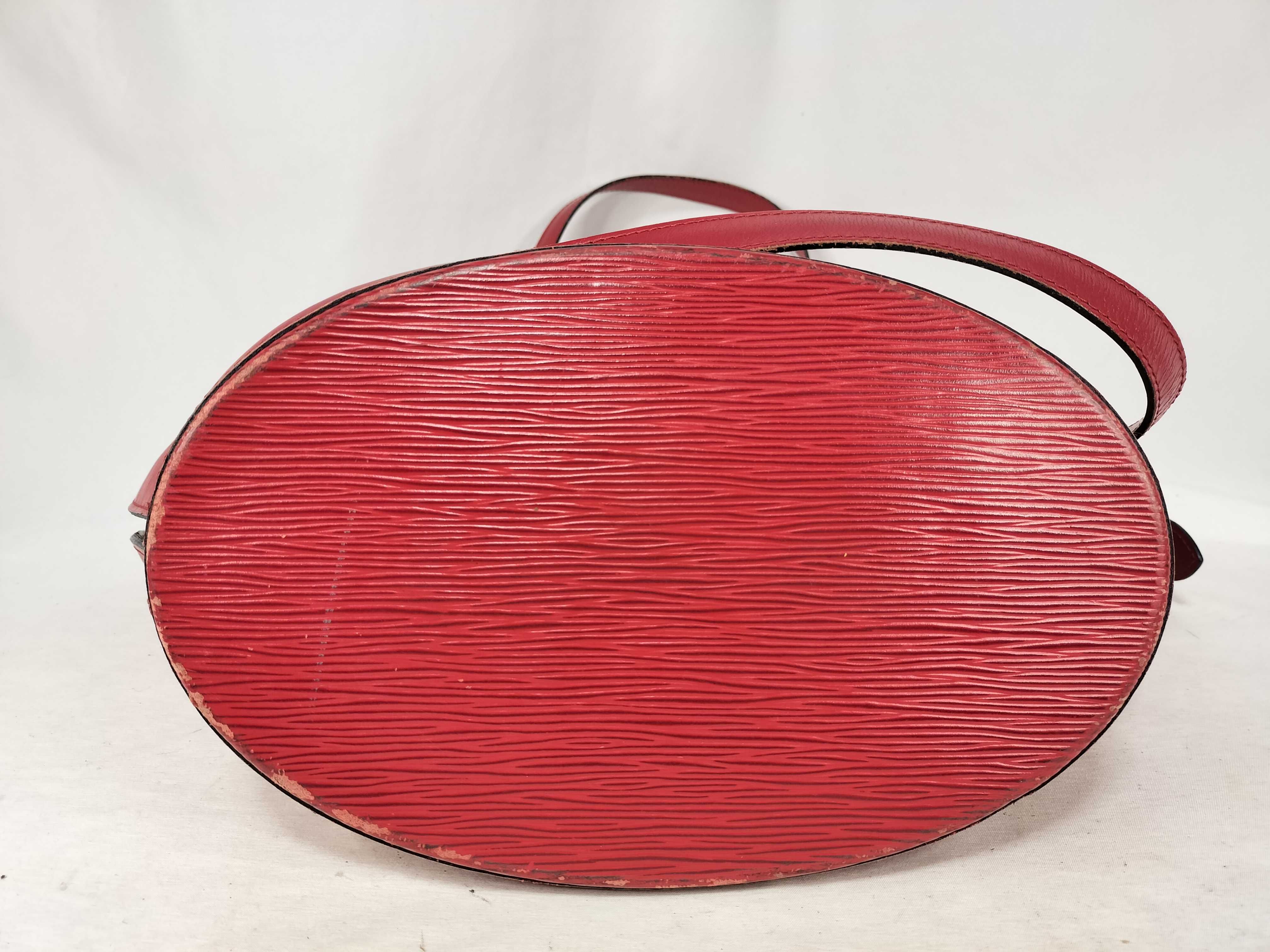 Epi Leather Saint Jacques Epi Leather Tote Bag/Shoulder Bag (Red, M52267) — view 8