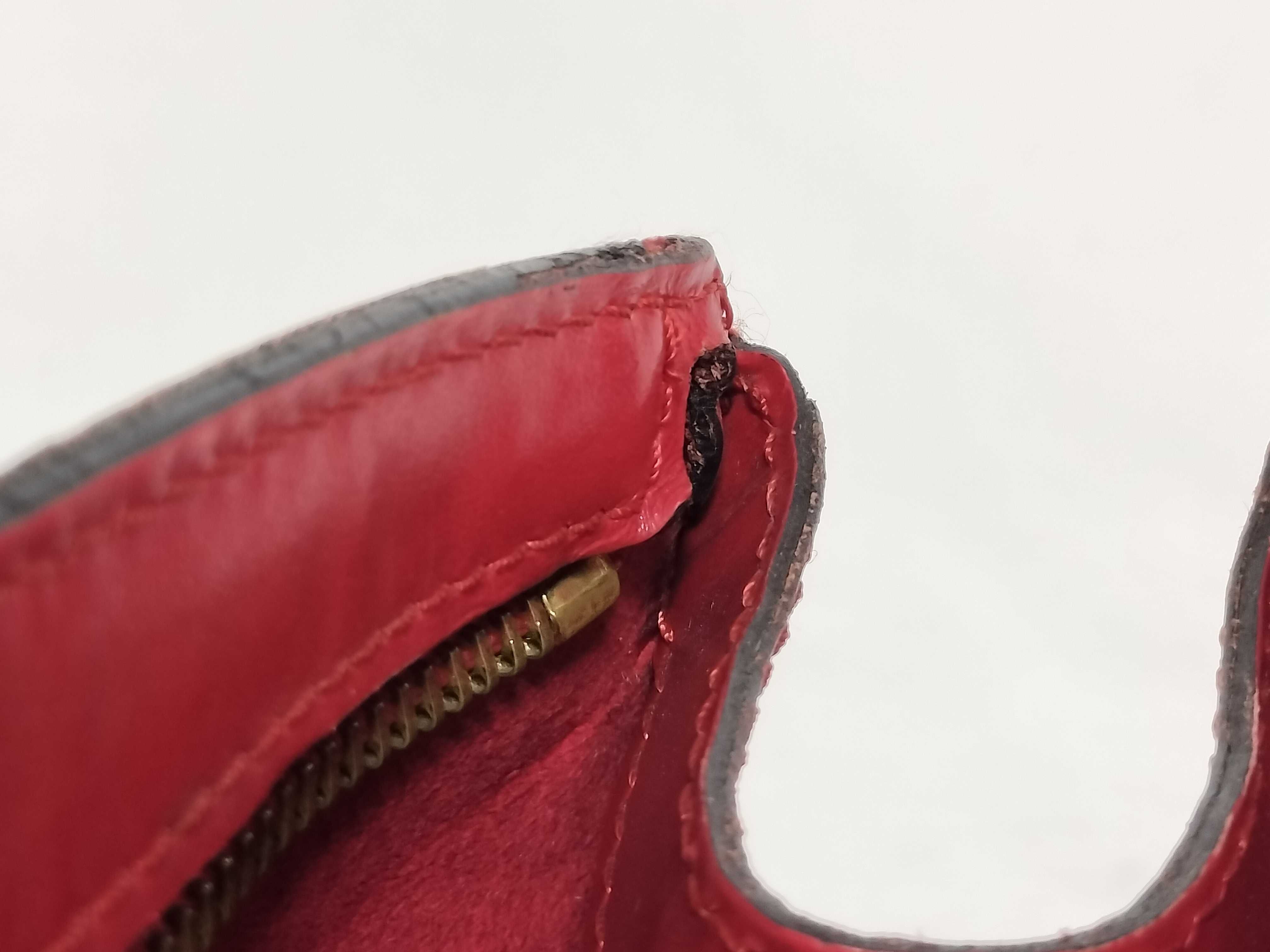 Epi Leather Saint Jacques Epi Leather Tote Bag/Shoulder Bag (Red, M52267) — view 9
