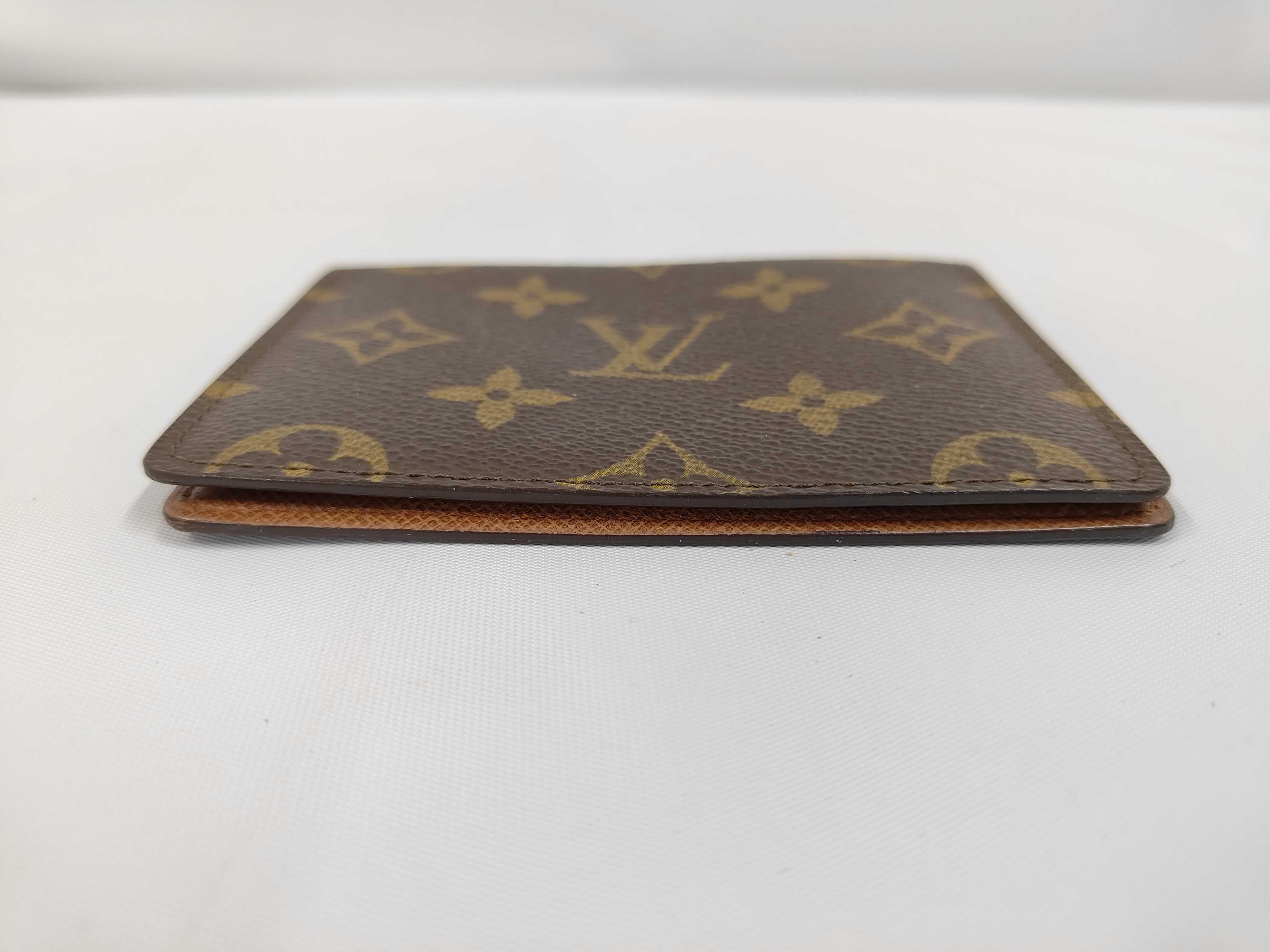 Monogram Skin Leather Card Case — view 3