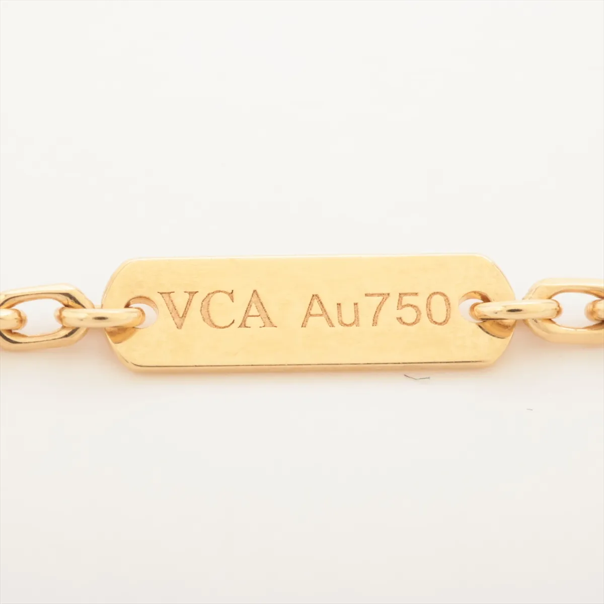 Magic Alhambra Long Carnelian Necklace, 750 (Yellow Gold), 16.0g, JE953258. Hallmark damaged, — view 4