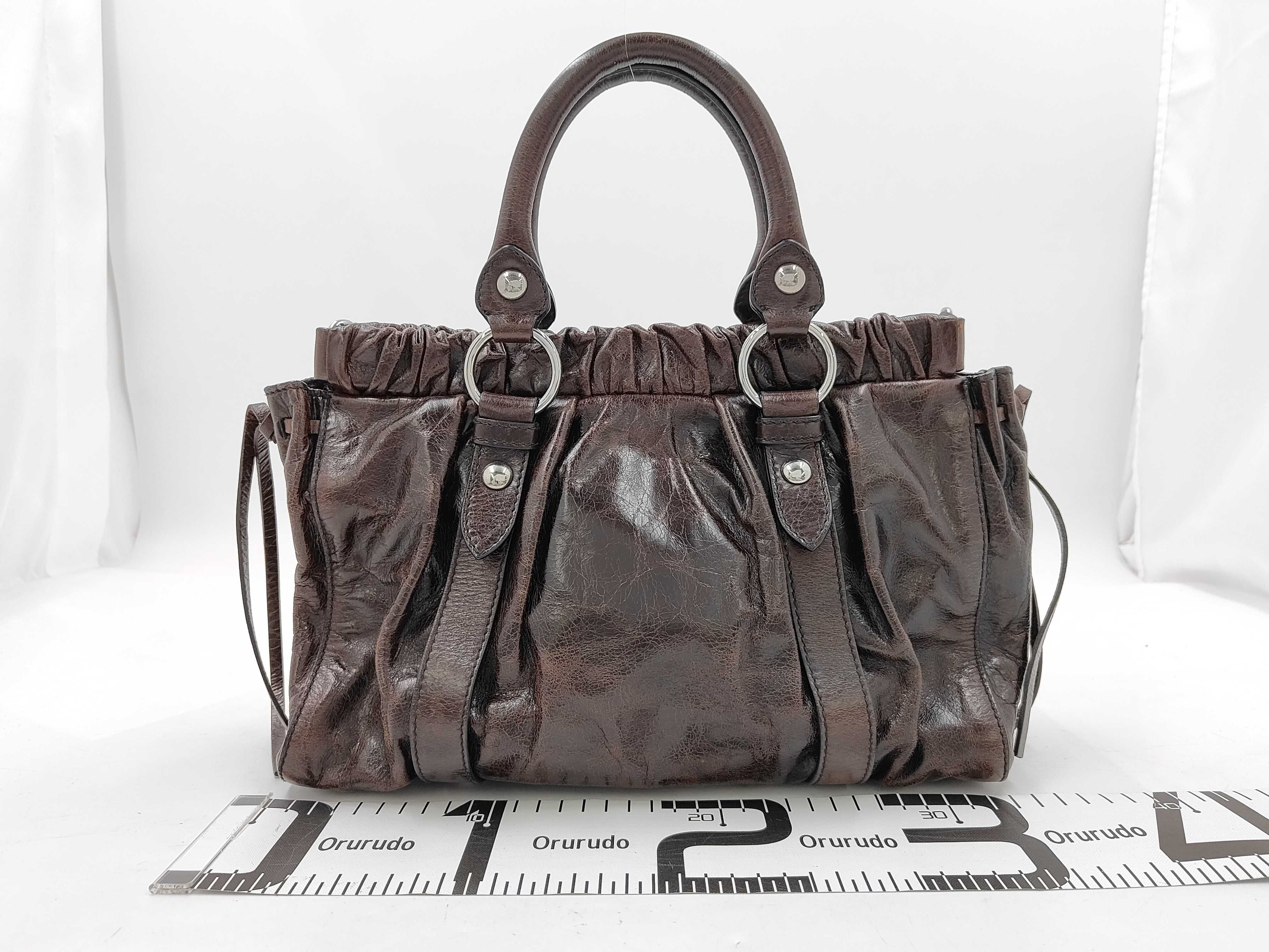 Vitello Luxe Dark Brown Handbag — view 2