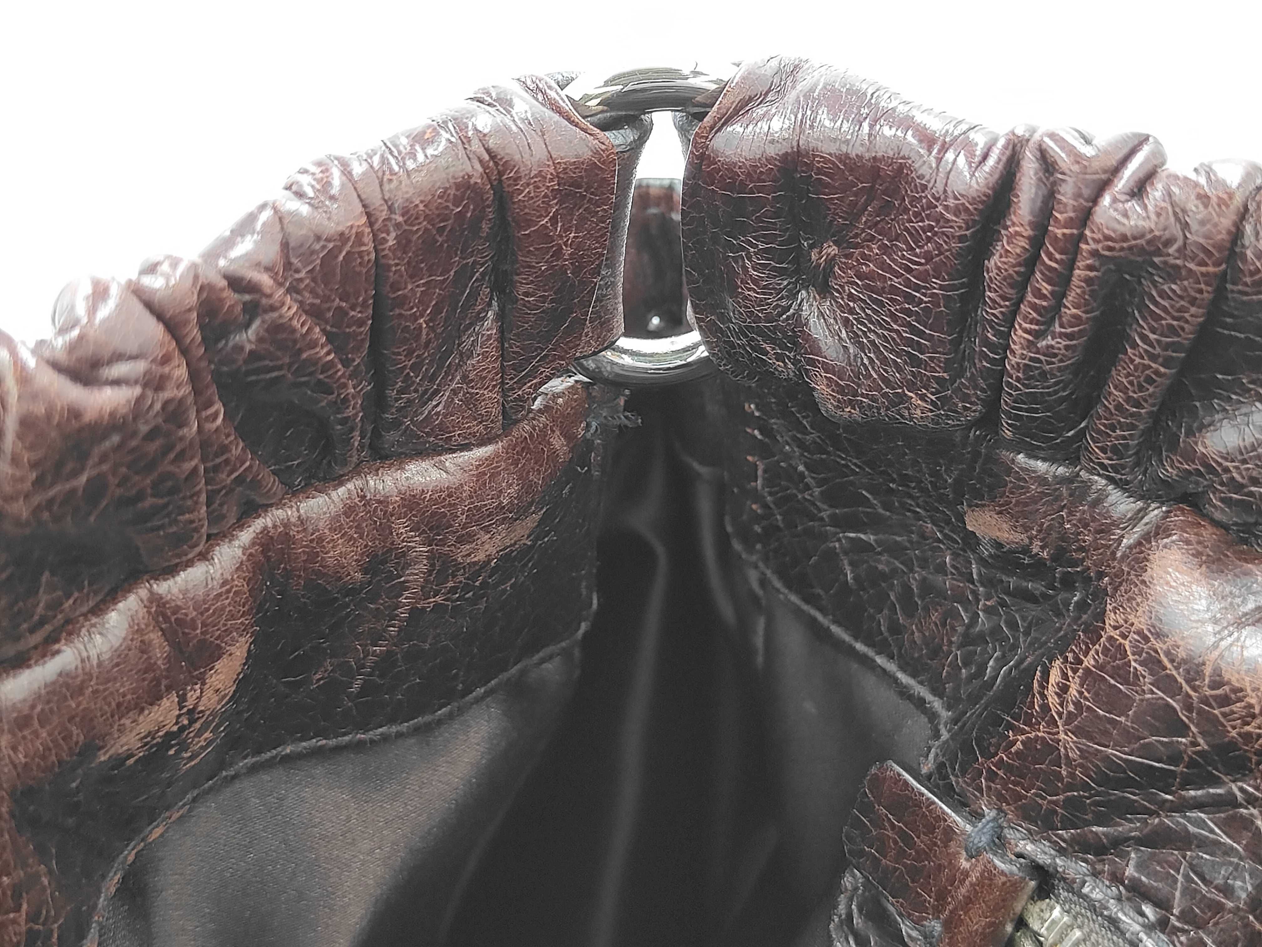Vitello Luxe Dark Brown Handbag — view 11