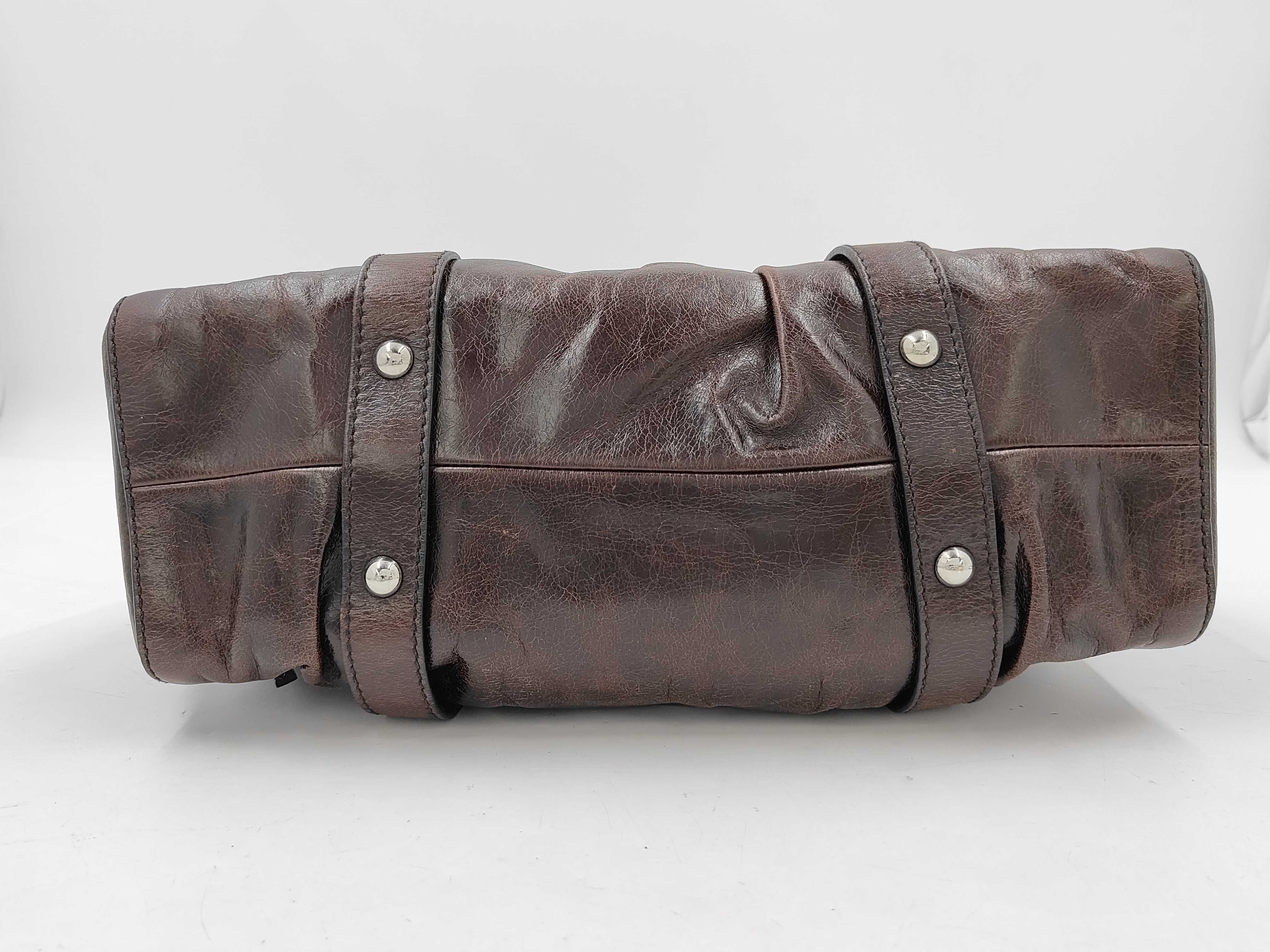 Vitello Luxe Dark Brown Handbag — view 8