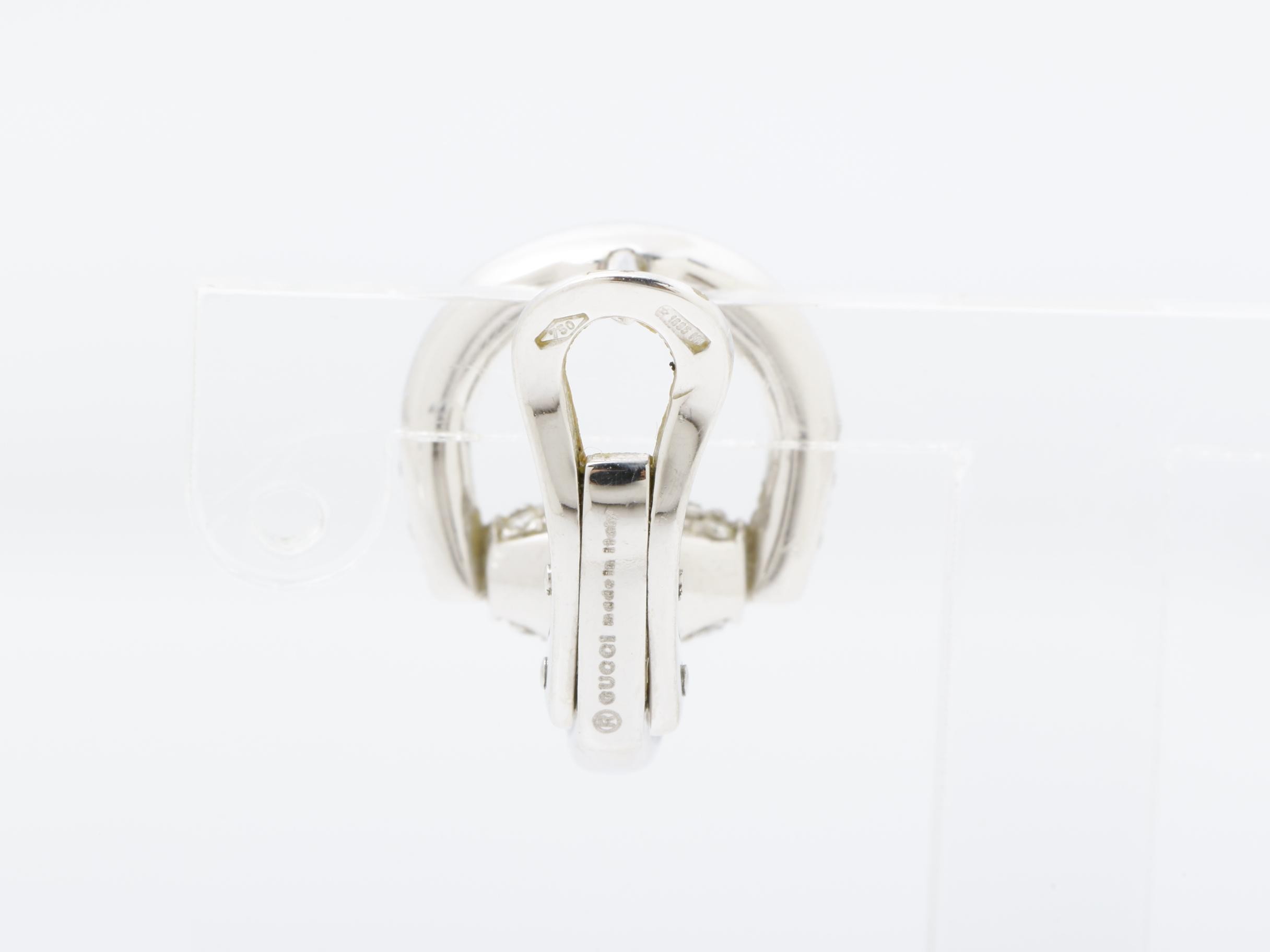 Horsebit 750WG Diamond Earring, 4.0g, Single Earring Only — view 4