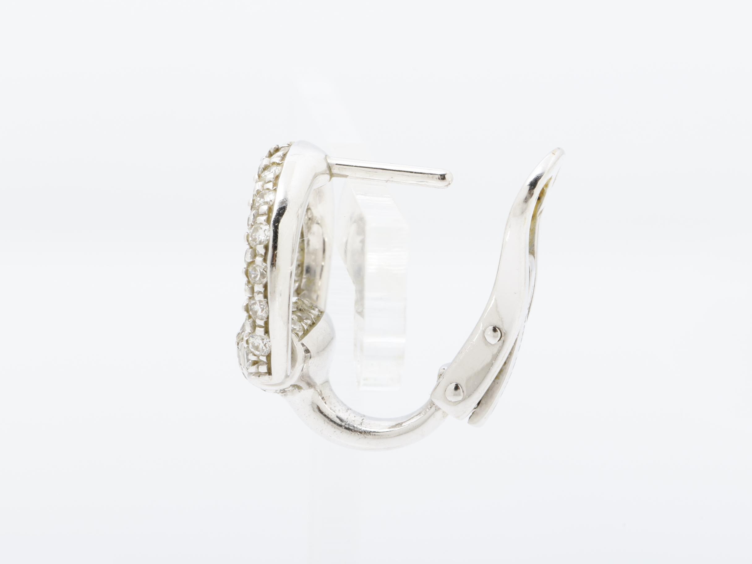 Horsebit 750WG Diamond Earring, 4.0g, Single Earring Only — view 5