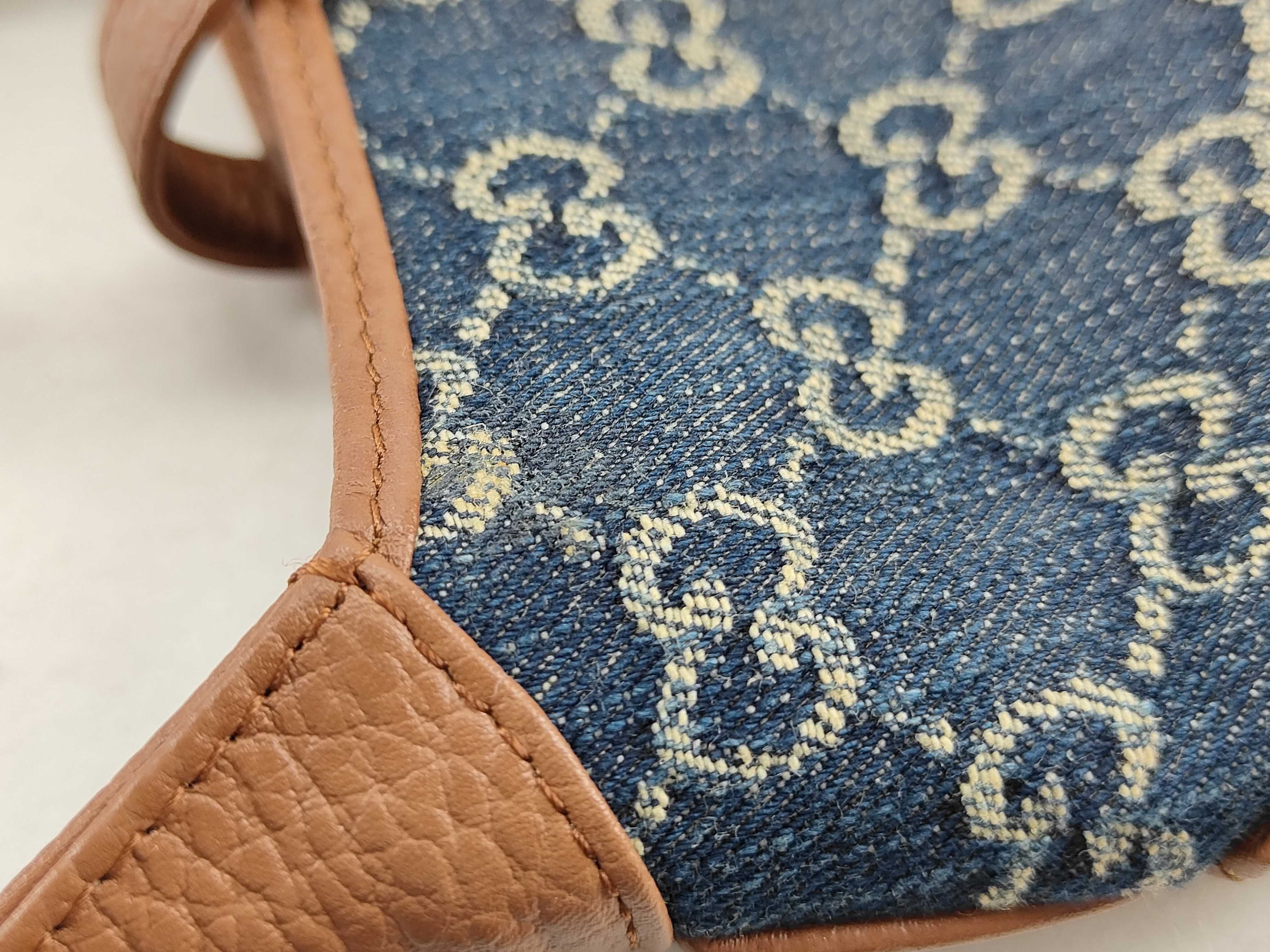 GG canvas ID-GG Supreme Jackie 1961 PVC & cow skin shoulder bag Beige x Brown 6370 pouch — view 14