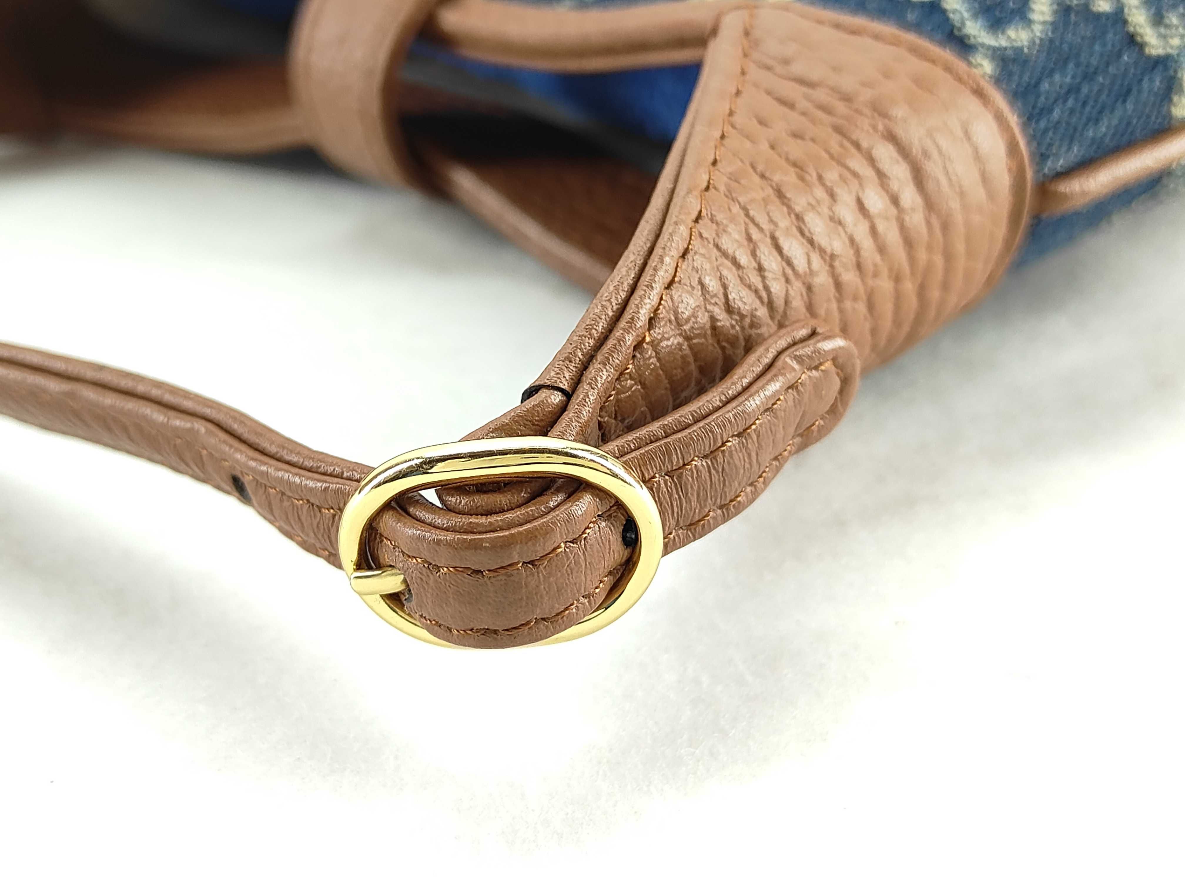GG canvas ID-GG Supreme Jackie 1961 PVC & cow skin shoulder bag Beige x Brown 6370 pouch — view 5