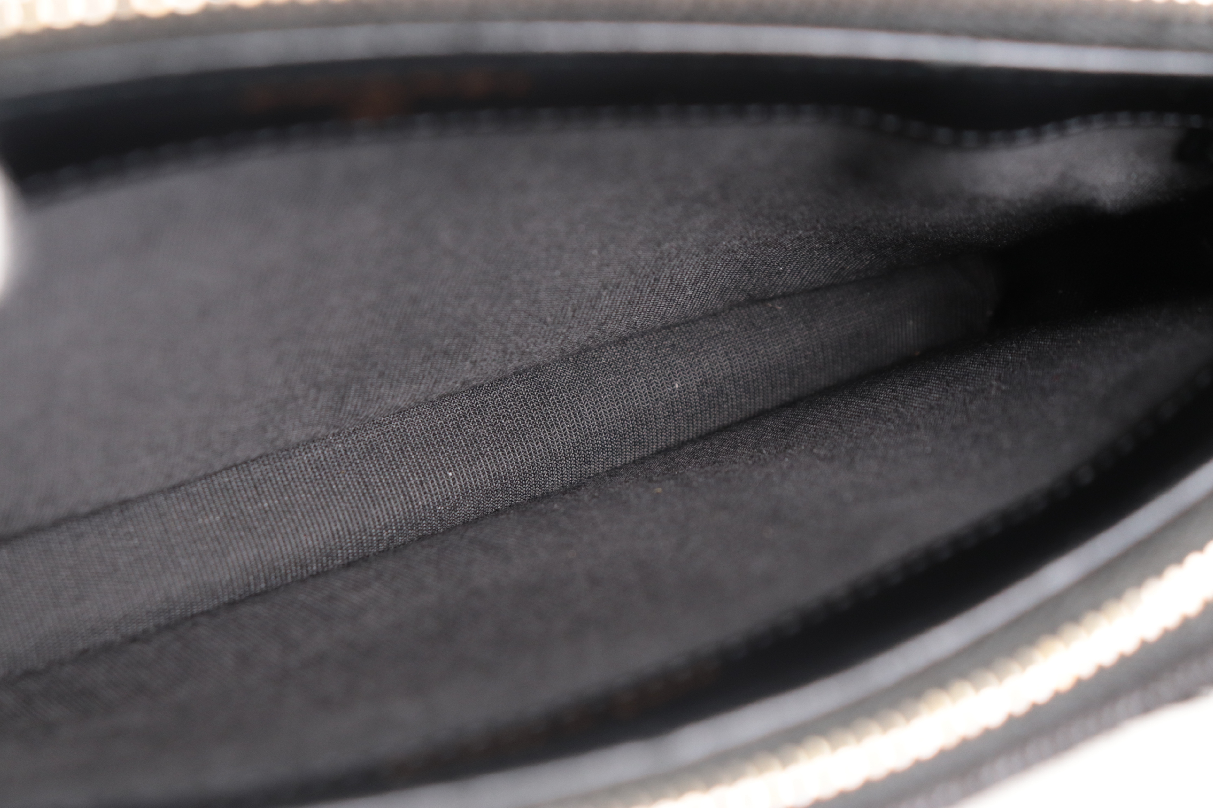 Coco Mark Black Denim Chain Wallet, Serial Number 29, Shoulder Bag — view 9