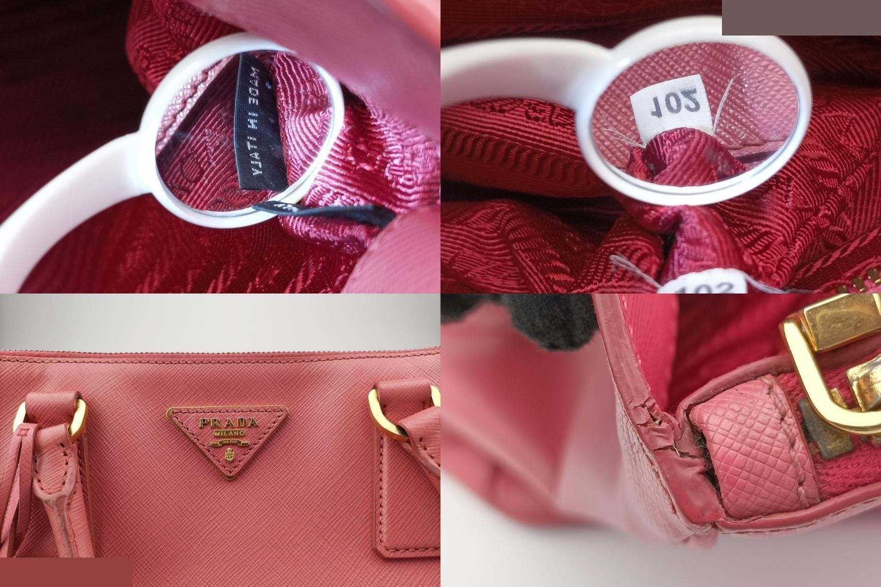 Galleria Saffiano Leather Rose Red — view 8