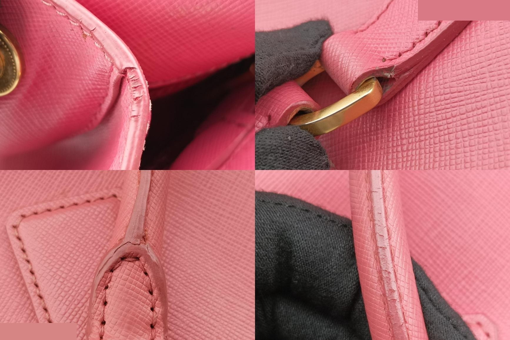 Galleria Saffiano Leather Rose Red — view 9