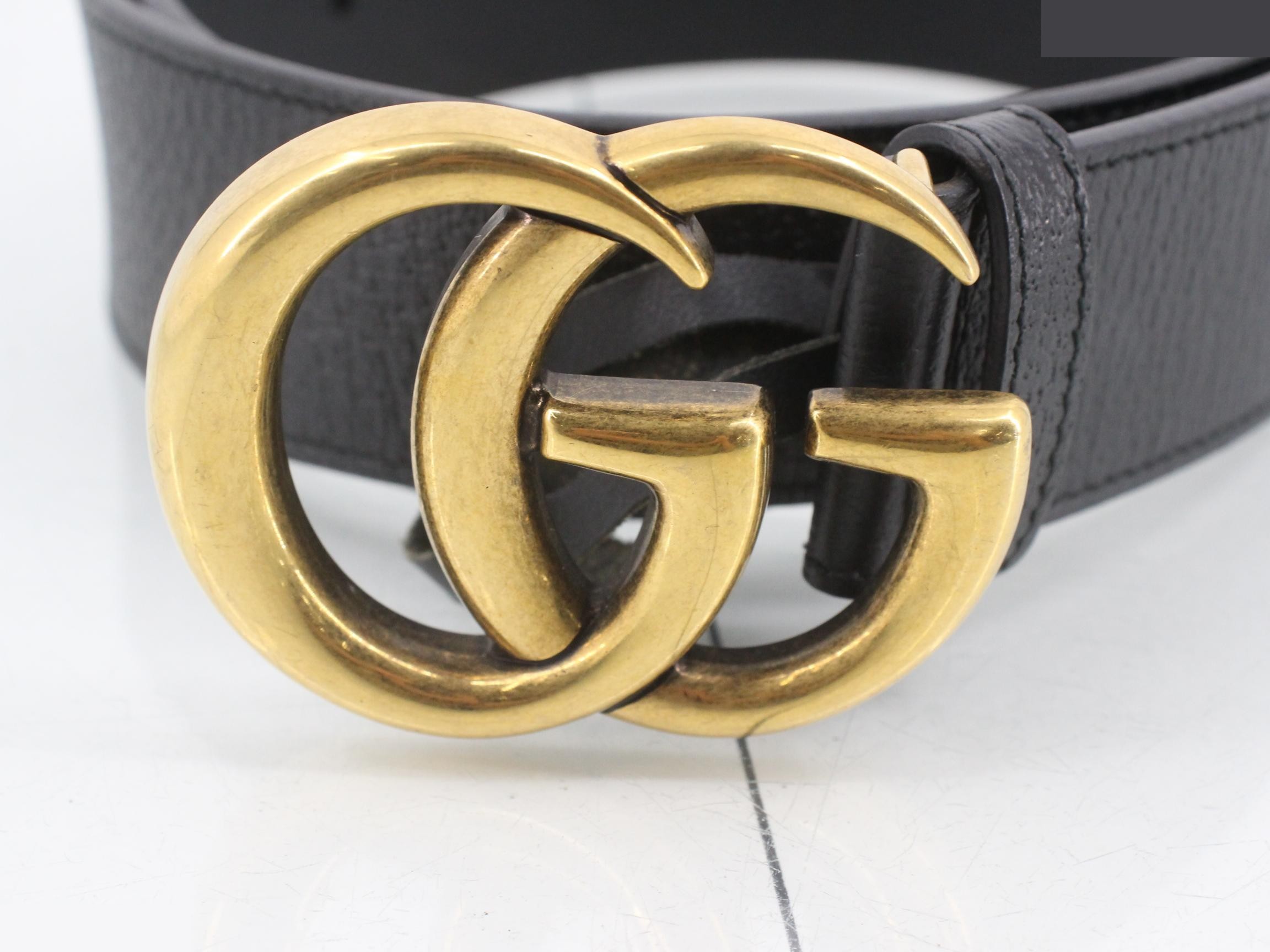 GG Marmont Leather Belt — view 3