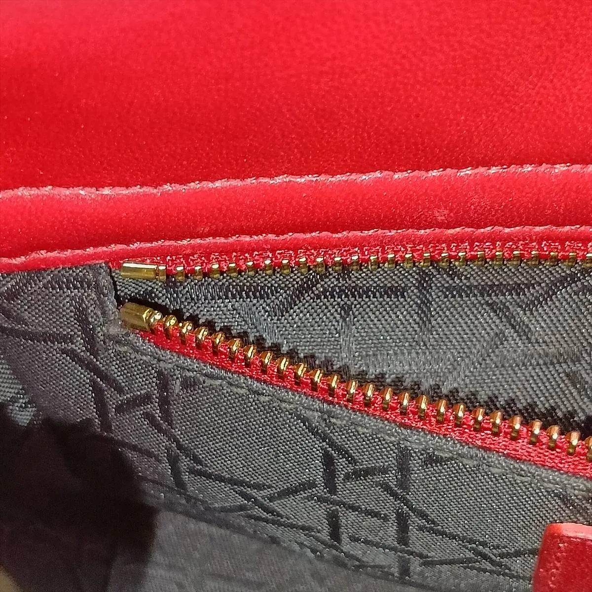 Cannage My Lady Dior Leather 2-Way Handbag, Red — view 12