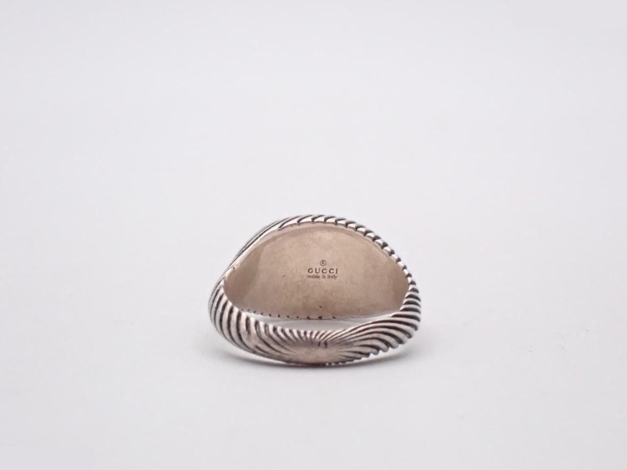 Interlocking Ring, Silver, Rope Design, 925 Sterling Silver / 4.6g — view 2