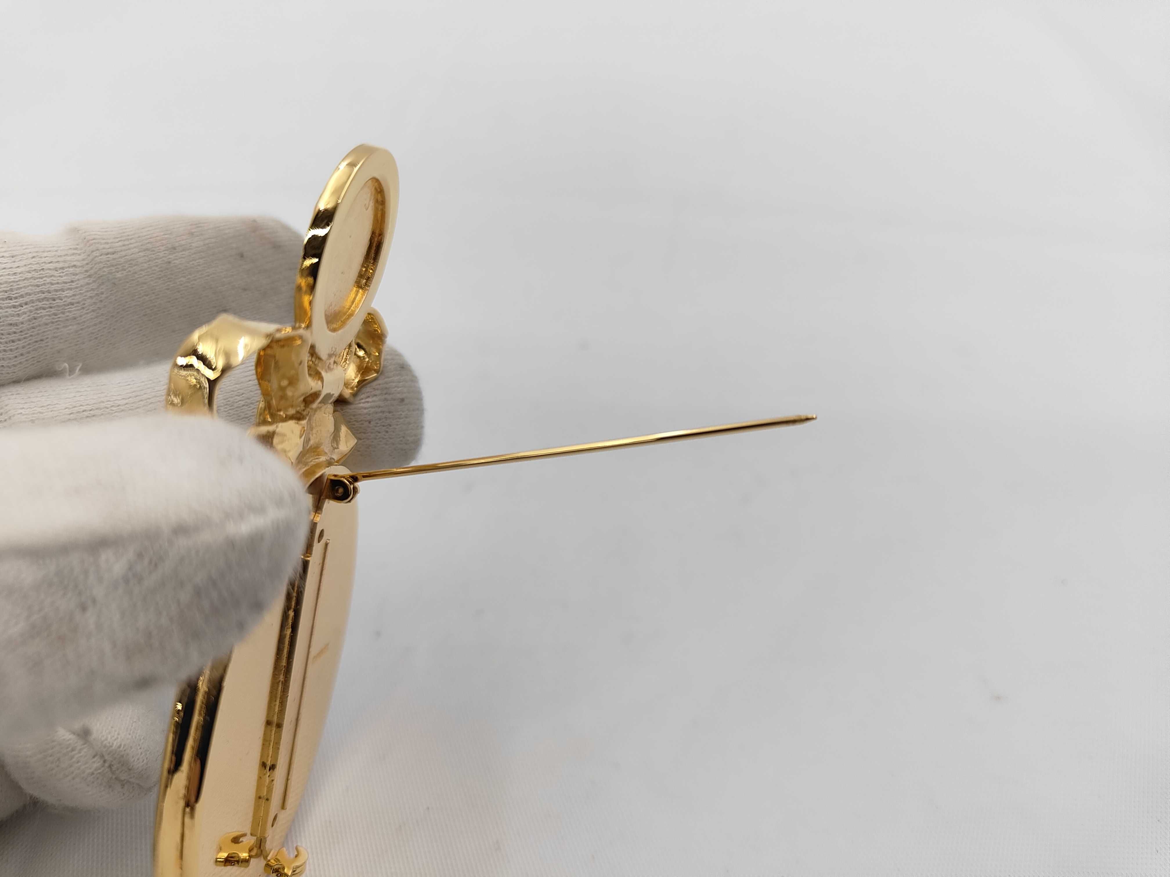 Coco Mark Mirror Brooch — view 3