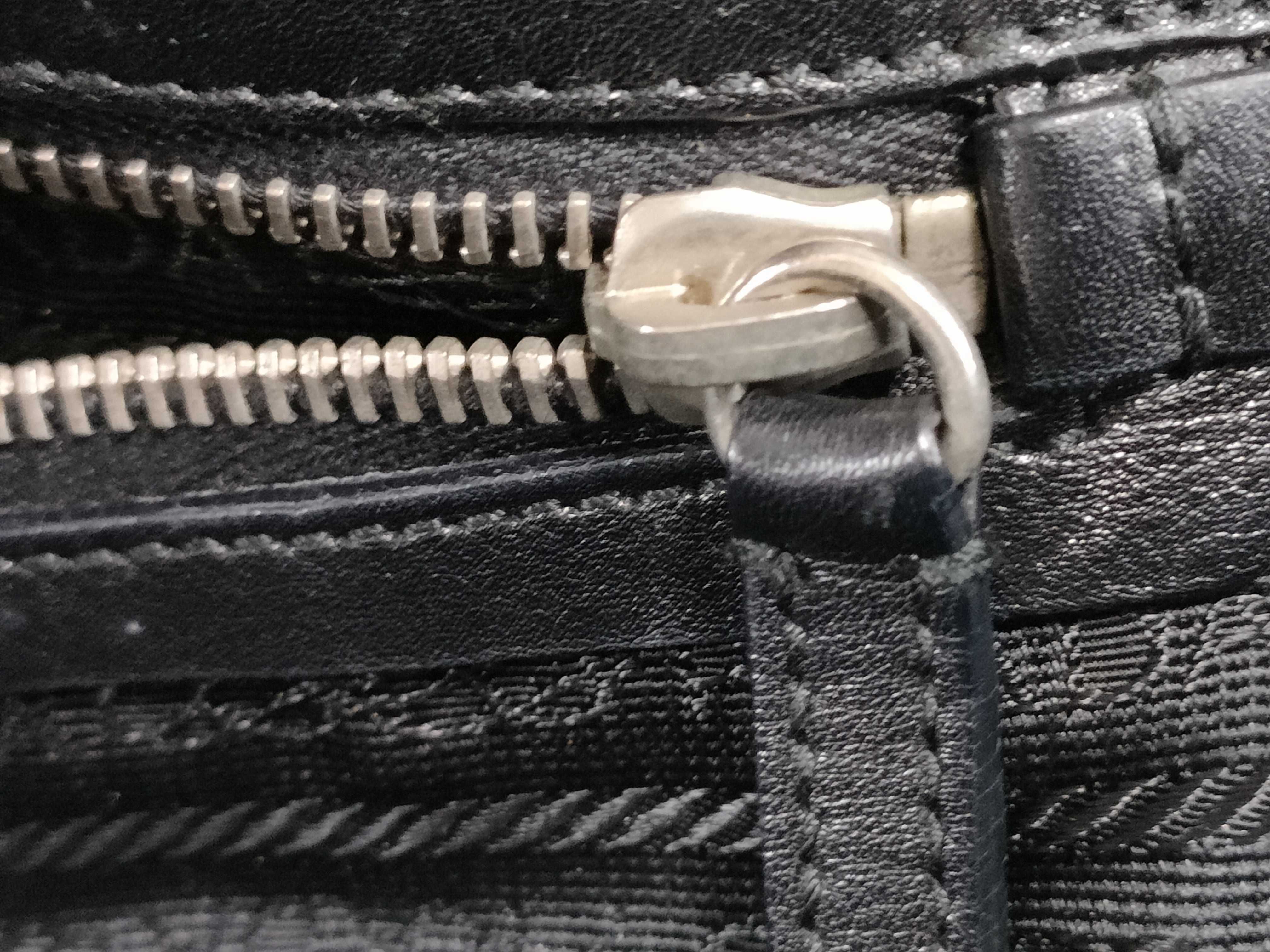 Nylon Prada Nylon Leather Lock Hardware One Shoulder Bag — view 14