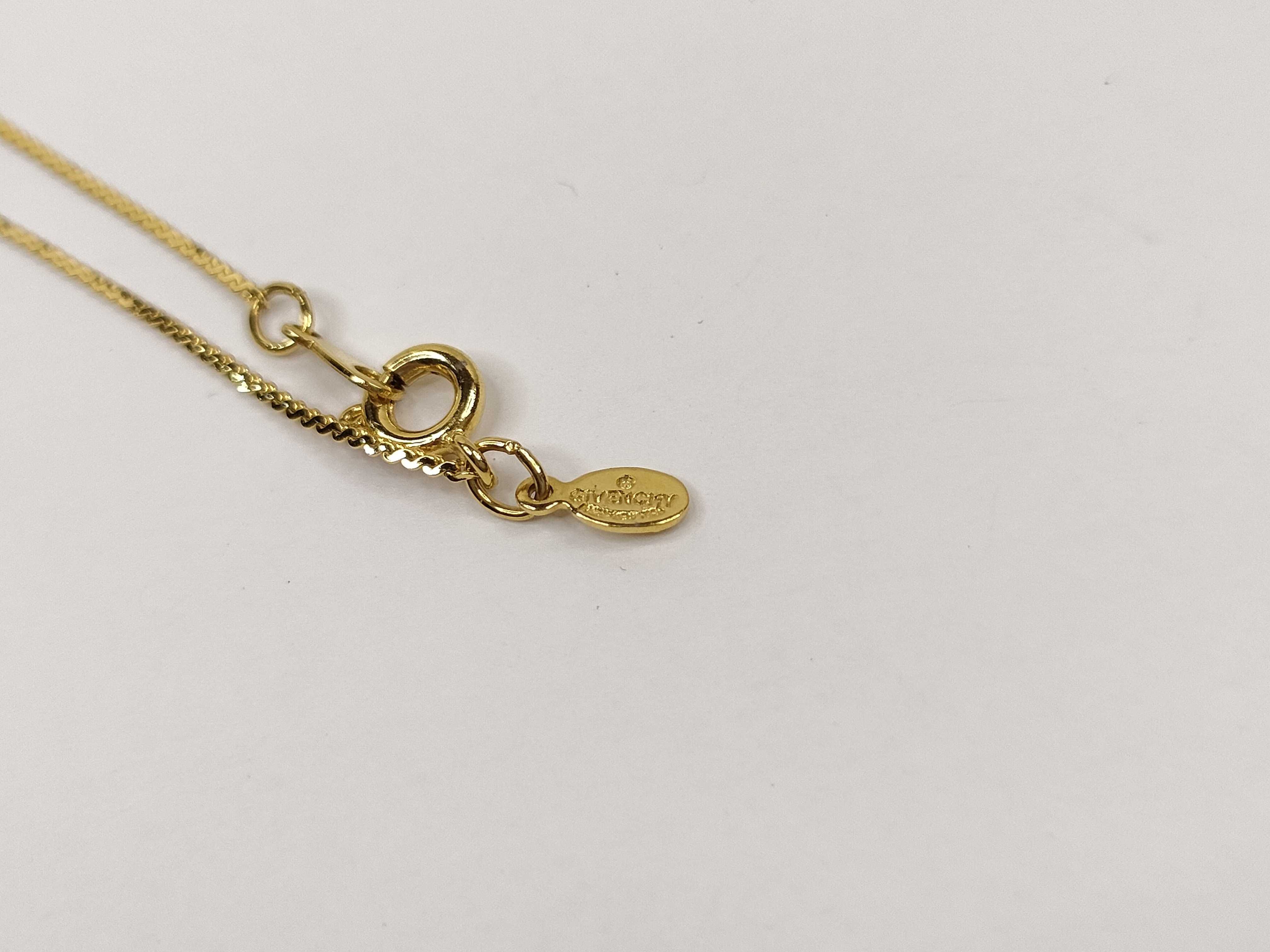 G Logo Gold Tone Pendant Necklace — view 5