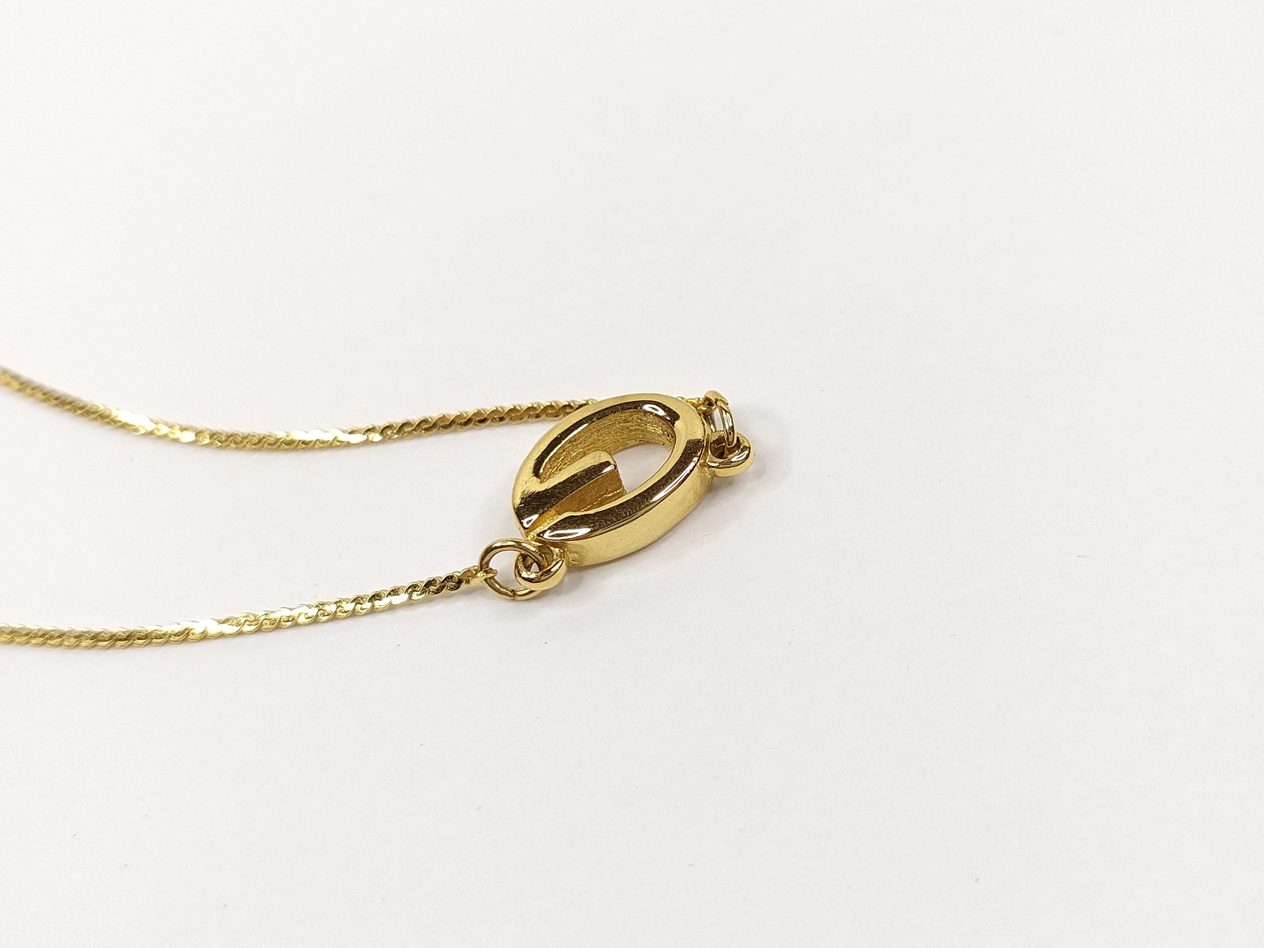 G Logo Gold Tone Pendant Necklace — view 7