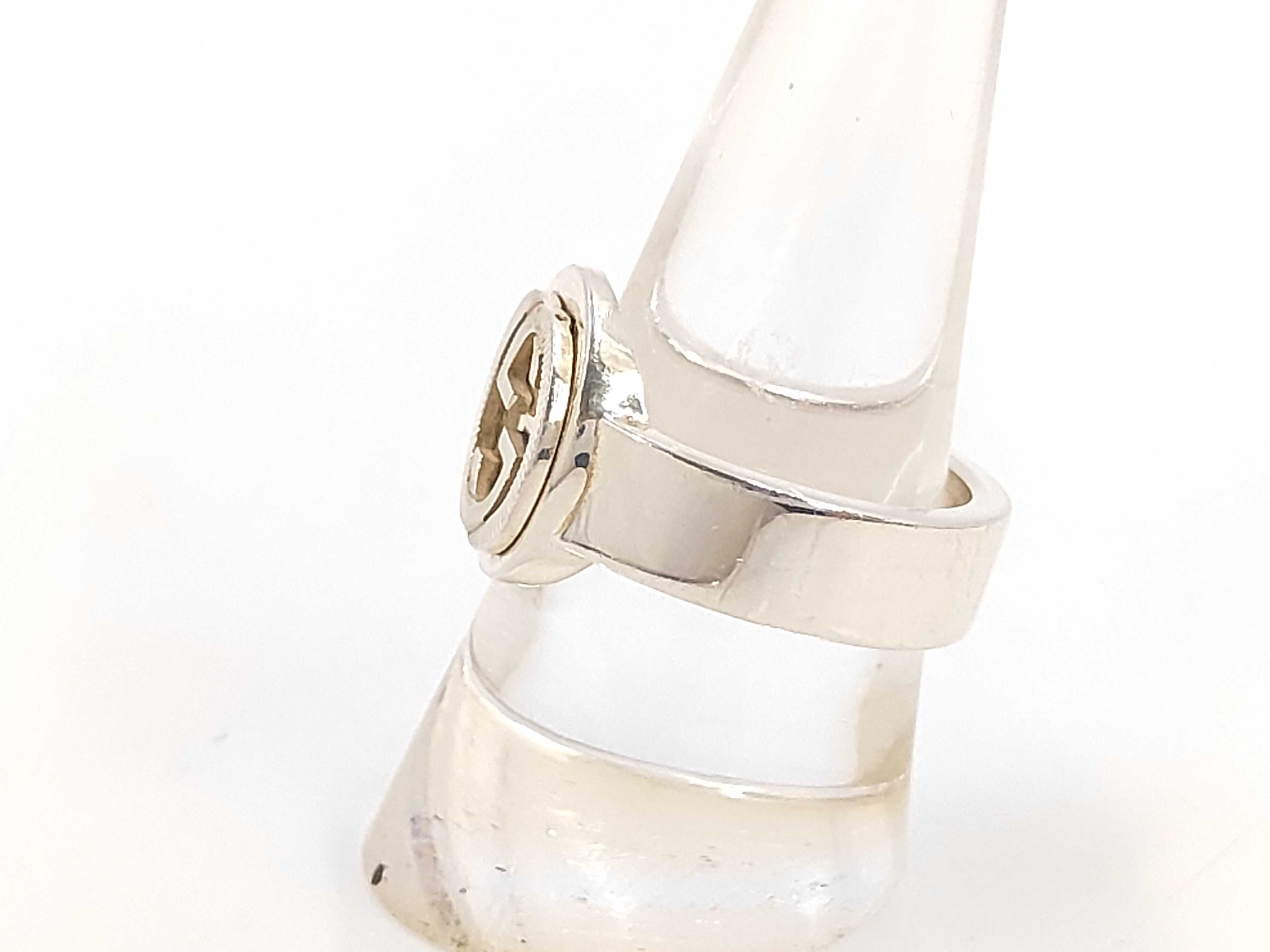 Interlocking Ring, 925 Sterling Silver, 10.9g, Size #18.5 — view 2