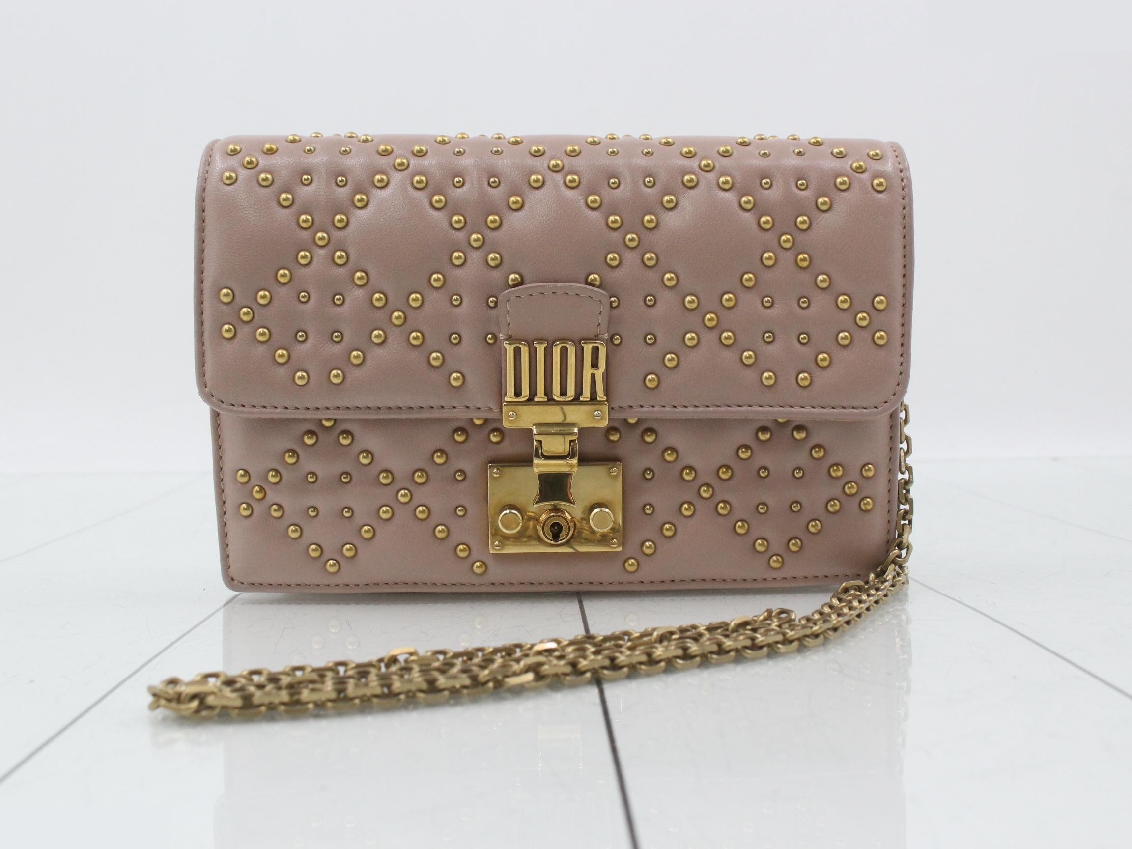 ADDICT Studded Chain Wallet Shoulder Bag