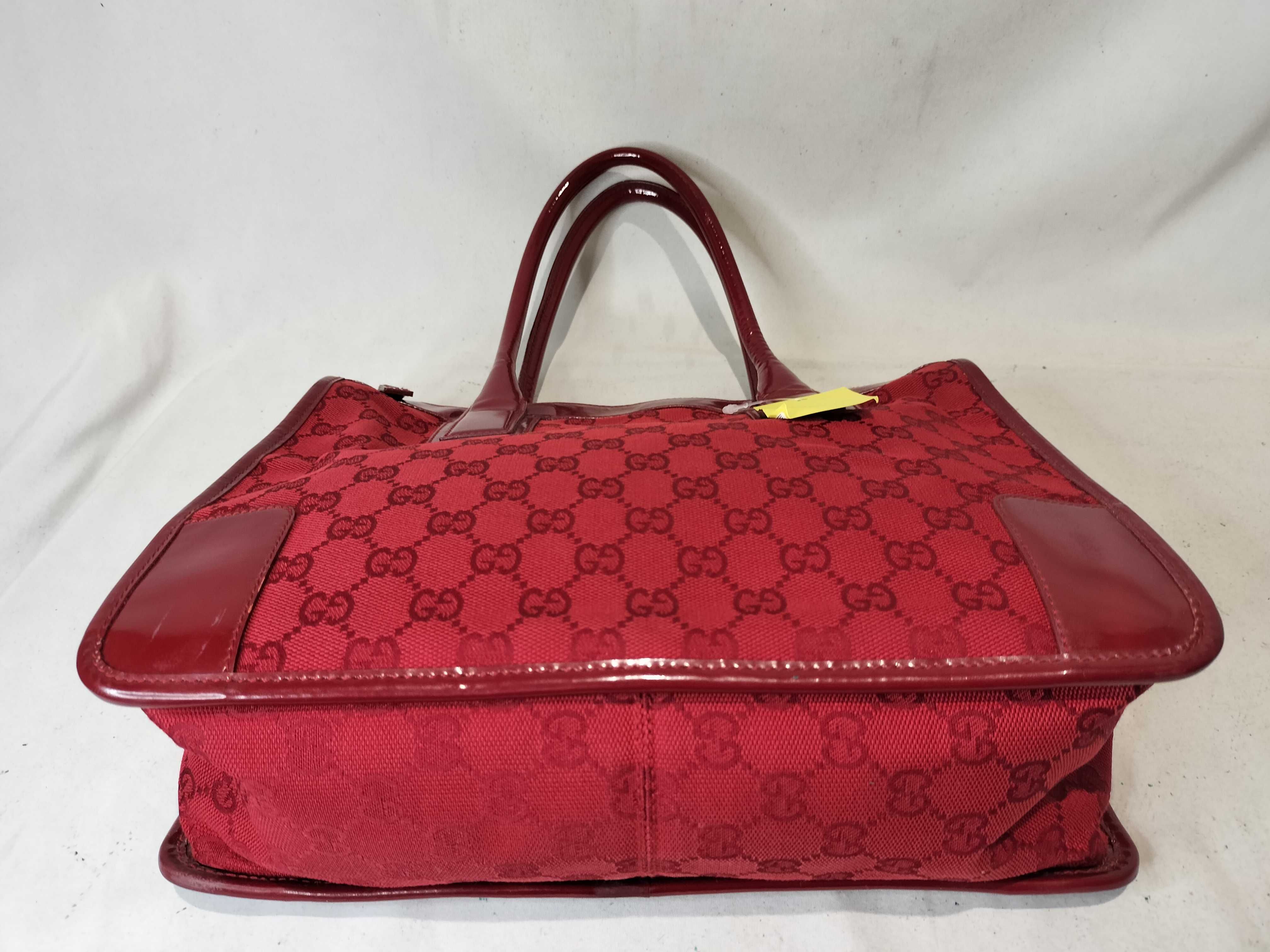 GG canvas x enamel handbag — view 7
