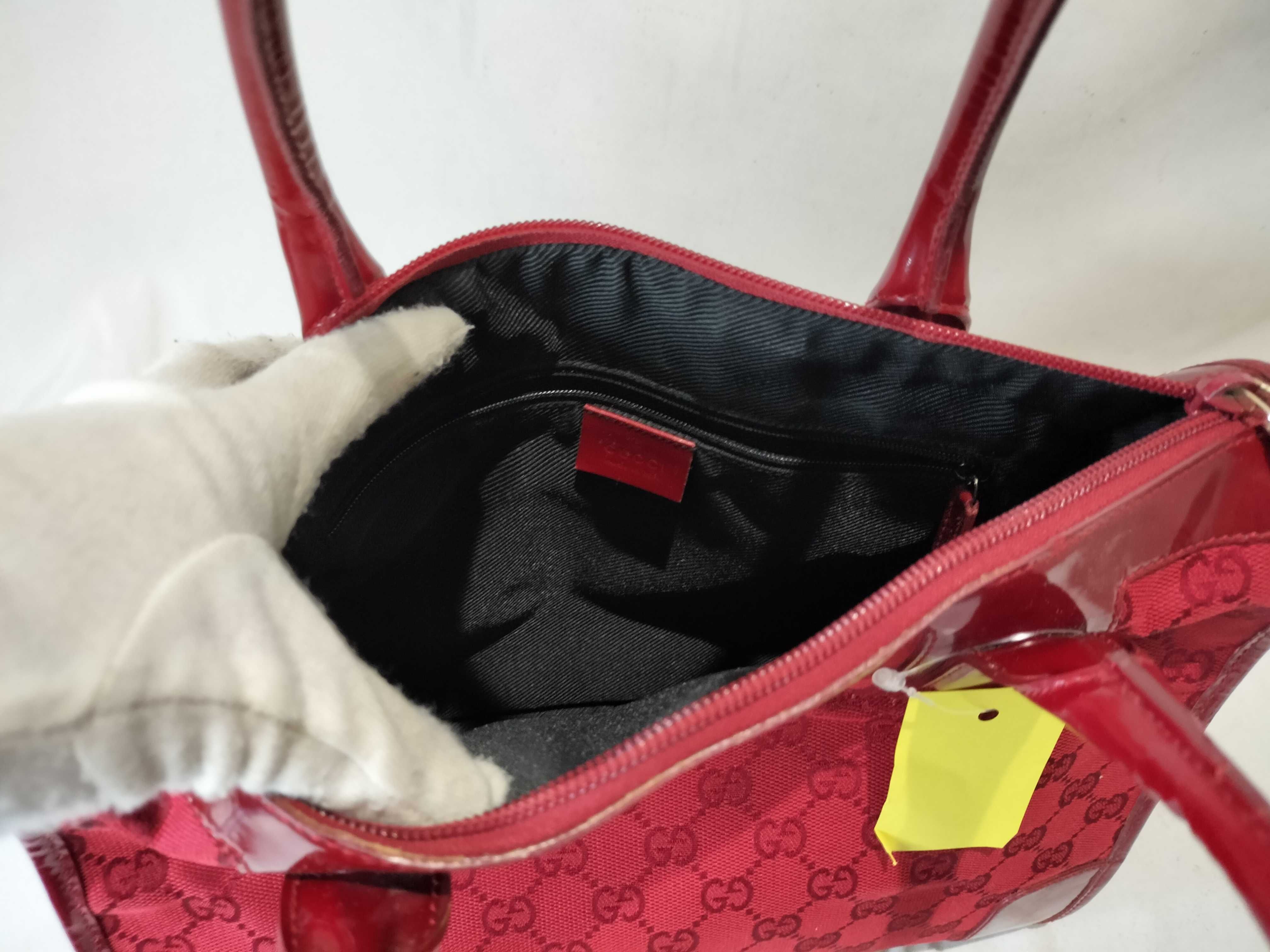 GG canvas x enamel handbag — view 9