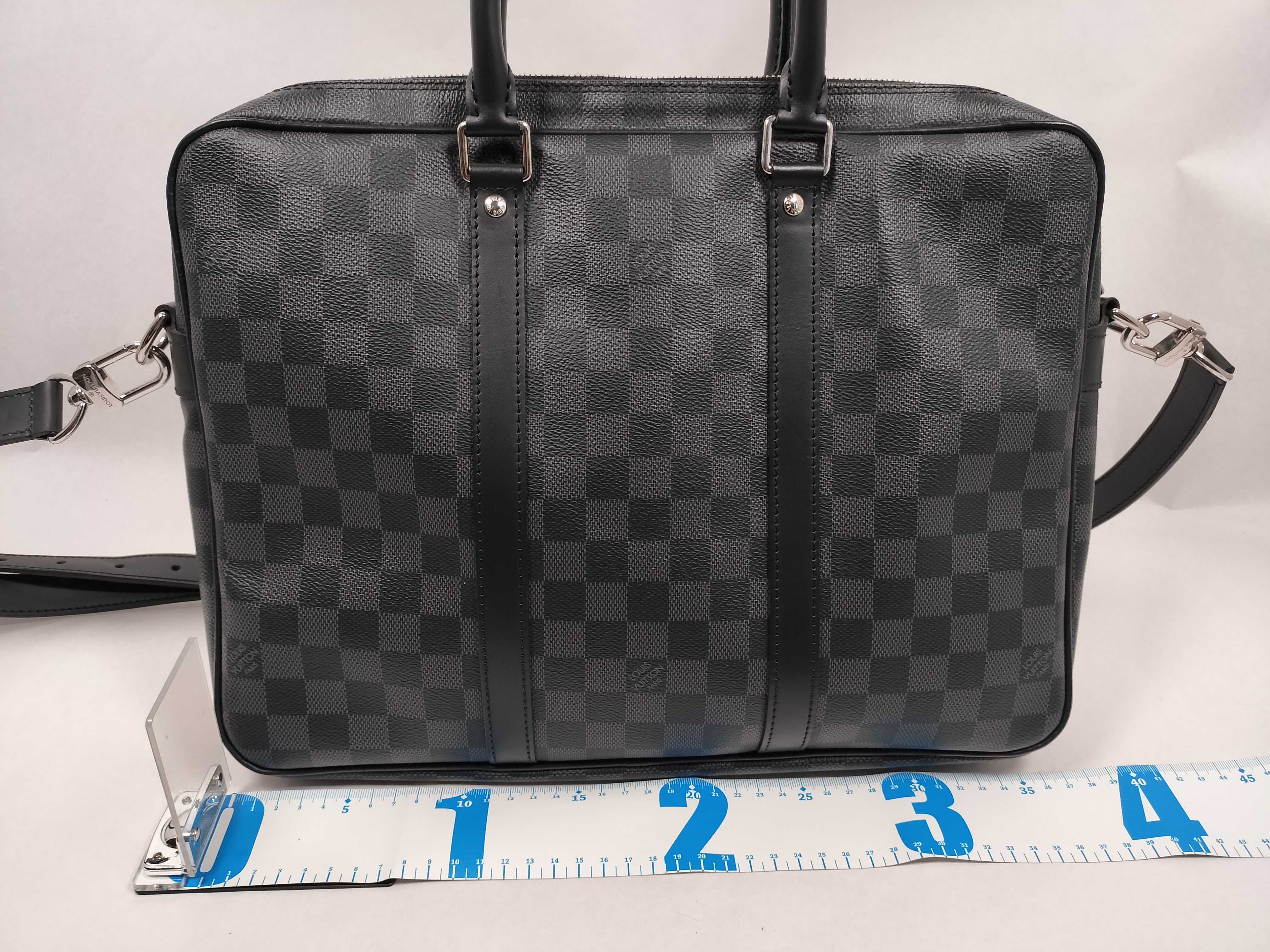 Damier Graphite LV Graphite PDV Business Bag — view 2