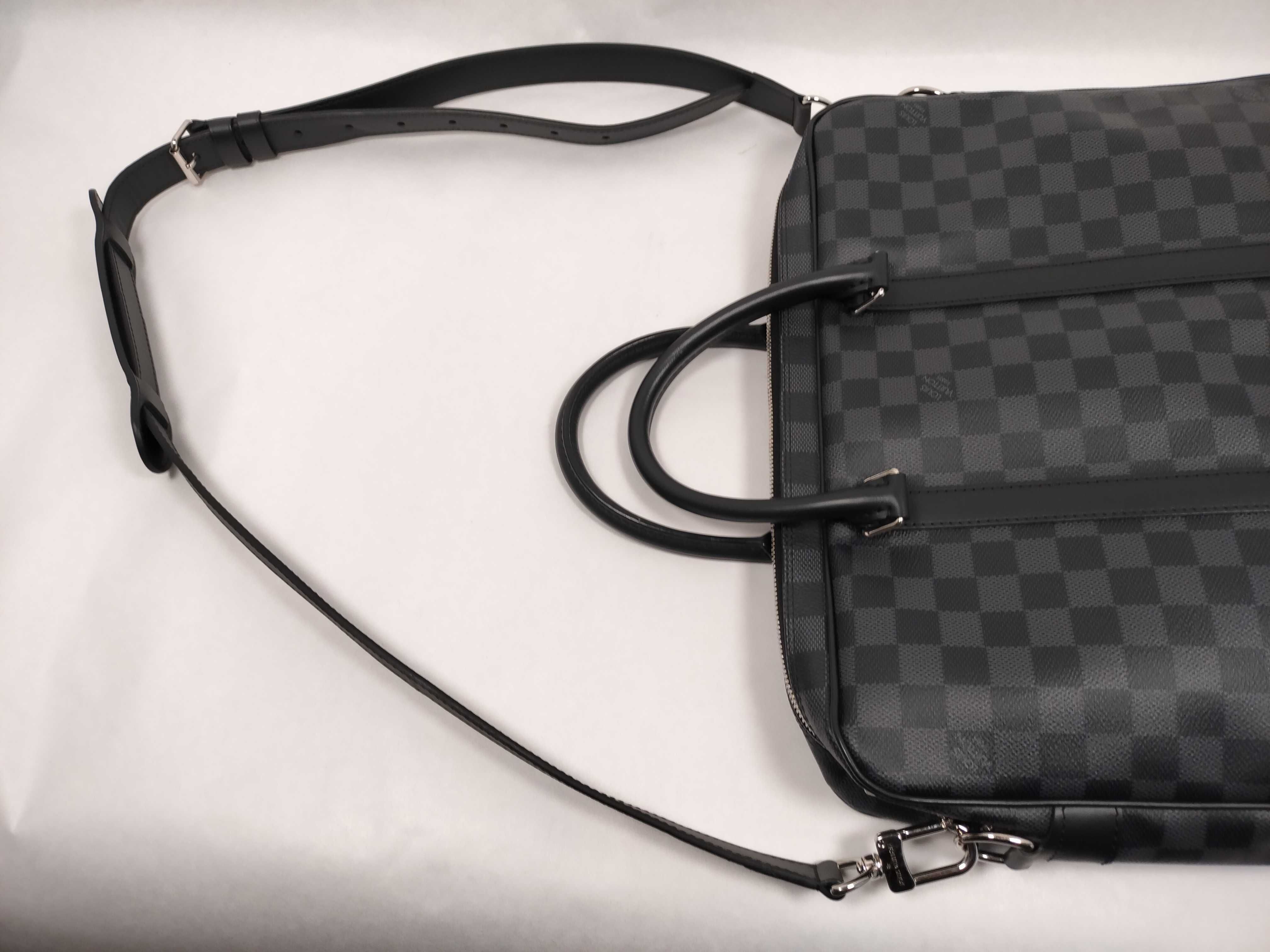 Damier Graphite LV Graphite PDV Business Bag — view 3