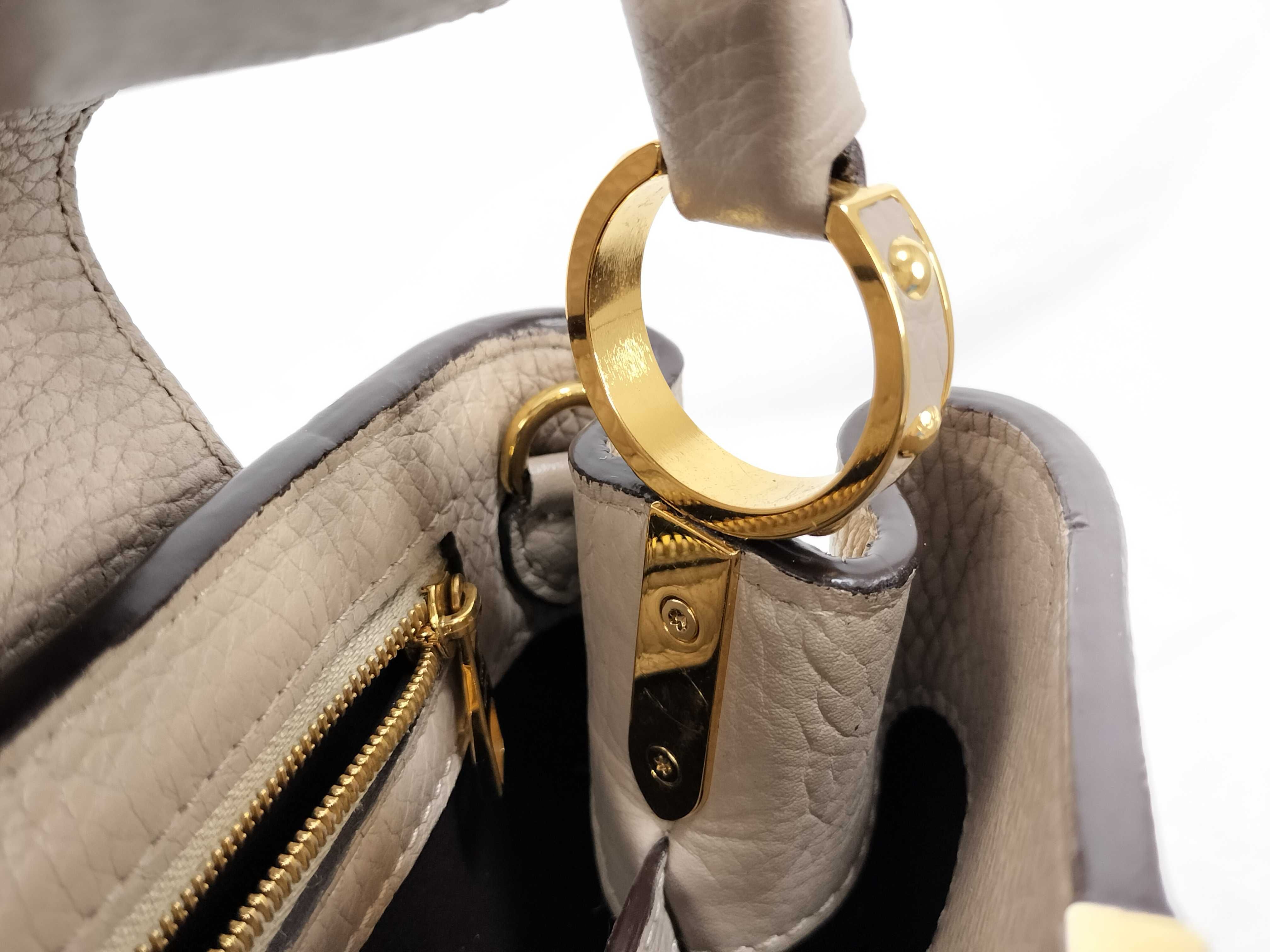 Capucines BB M94634 Galet Taurillon Leather Handbag — view 8
