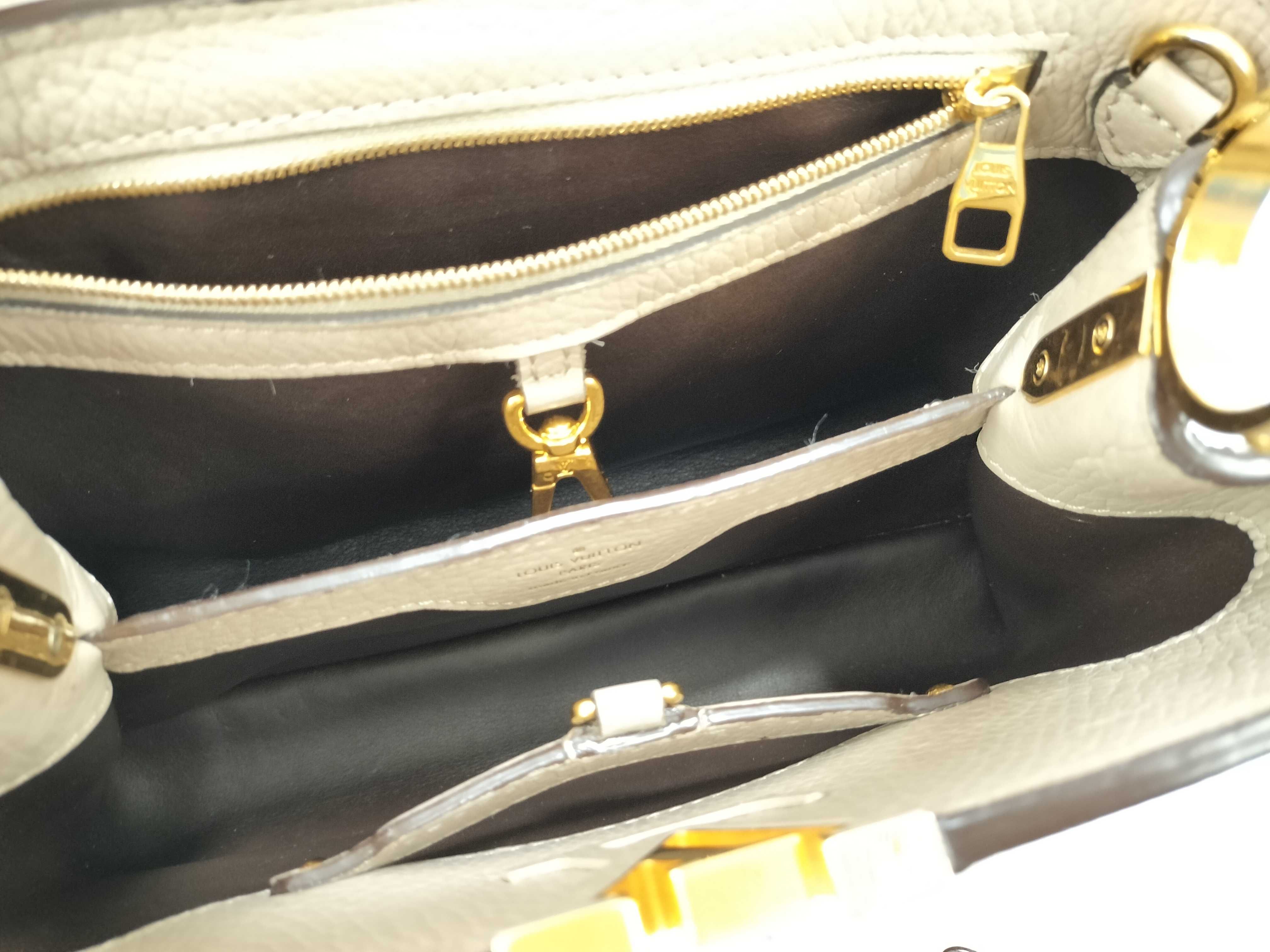 Capucines BB M94634 Galet Taurillon Leather Handbag — view 9