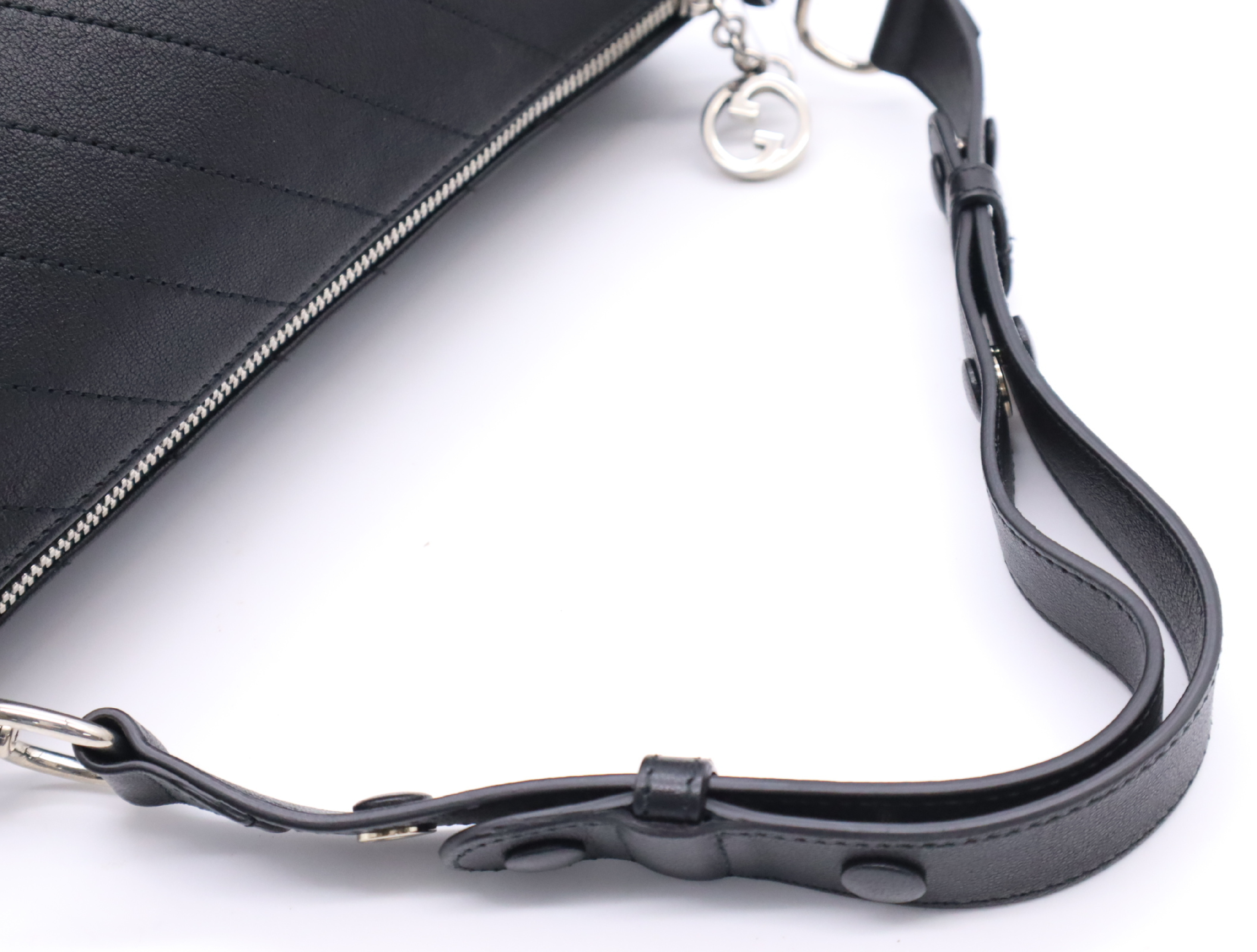 760170 Leather Blondie Shoulder Bag, Black, with dust bag. — view 10