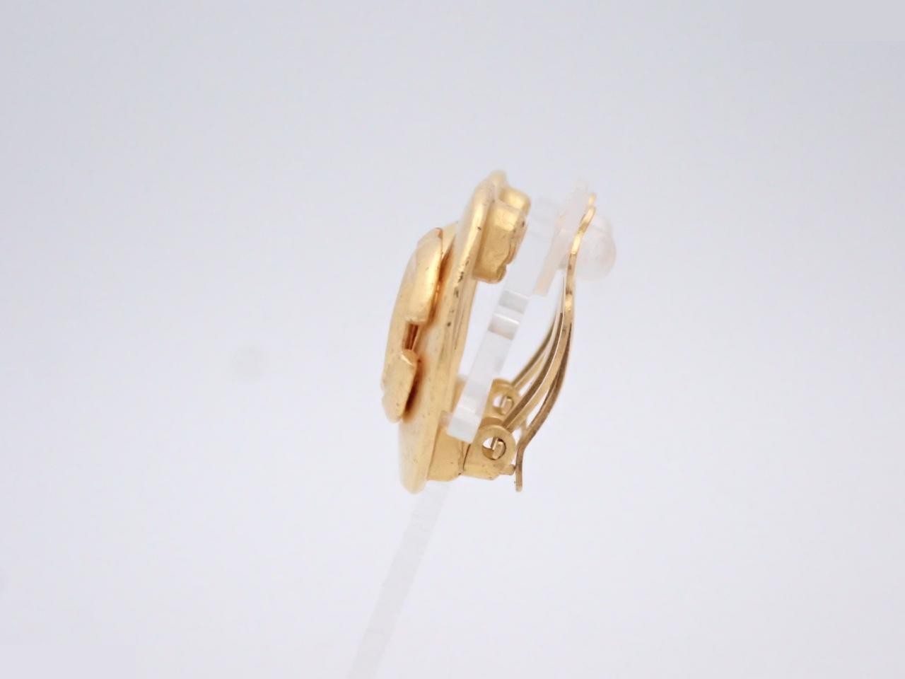 Coco Mark Gold Earrings — view 3