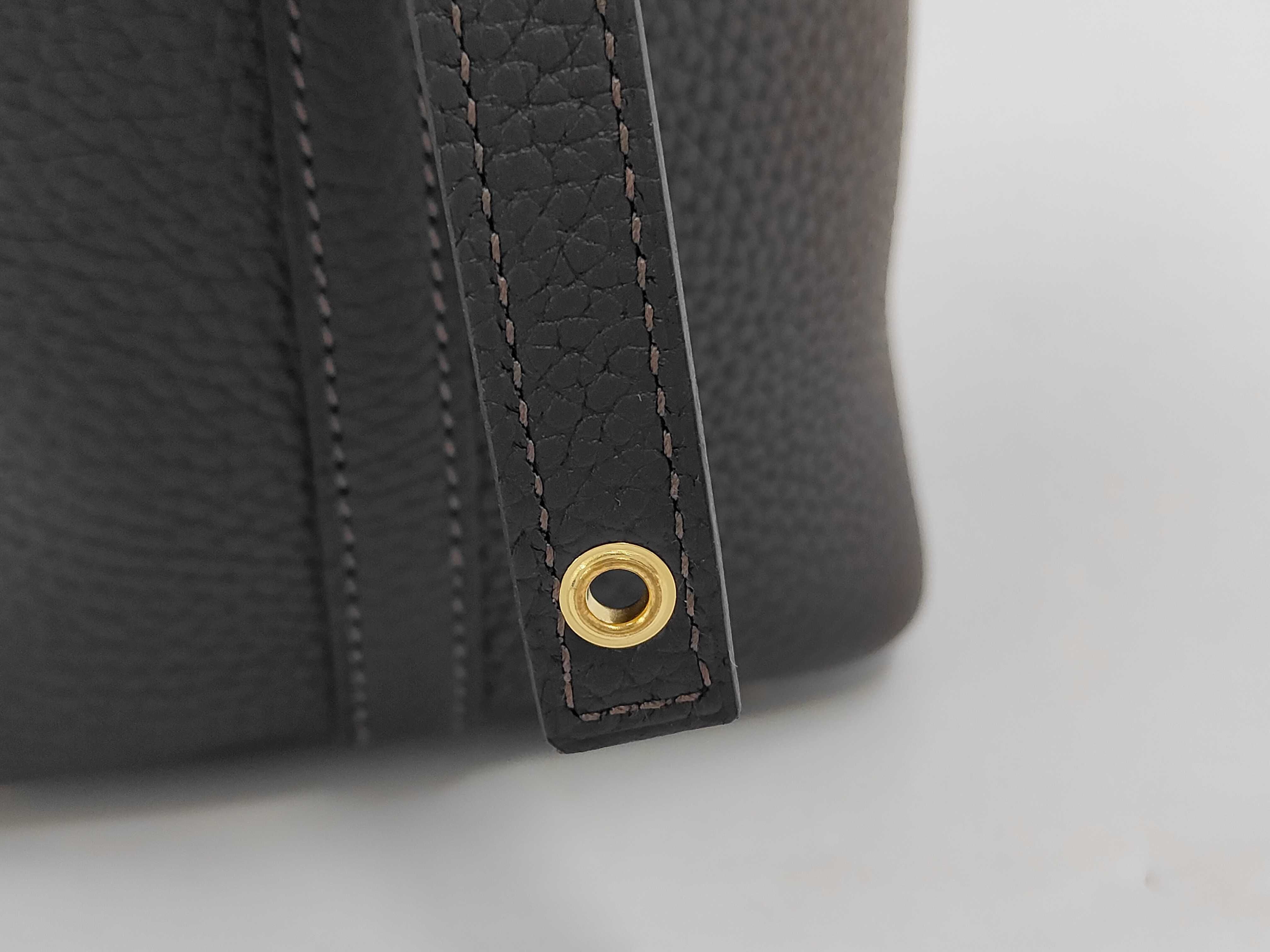 Picotin Lock PM Beblanc Gold Hardware G Stamp Handbag — view 12