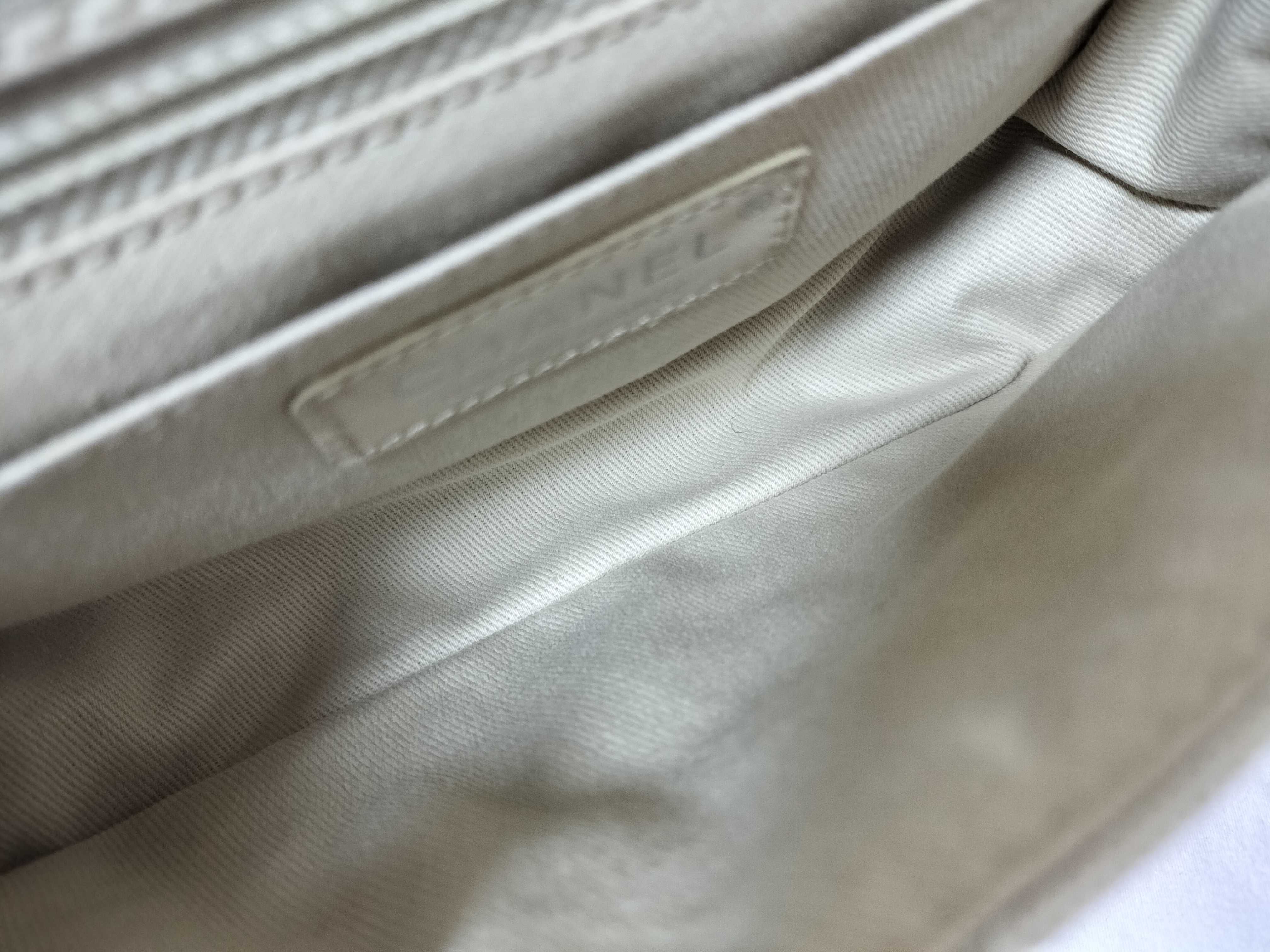 Canvas Logo Chain Shoulder Bag (Partially Missing Clasp) — view 12