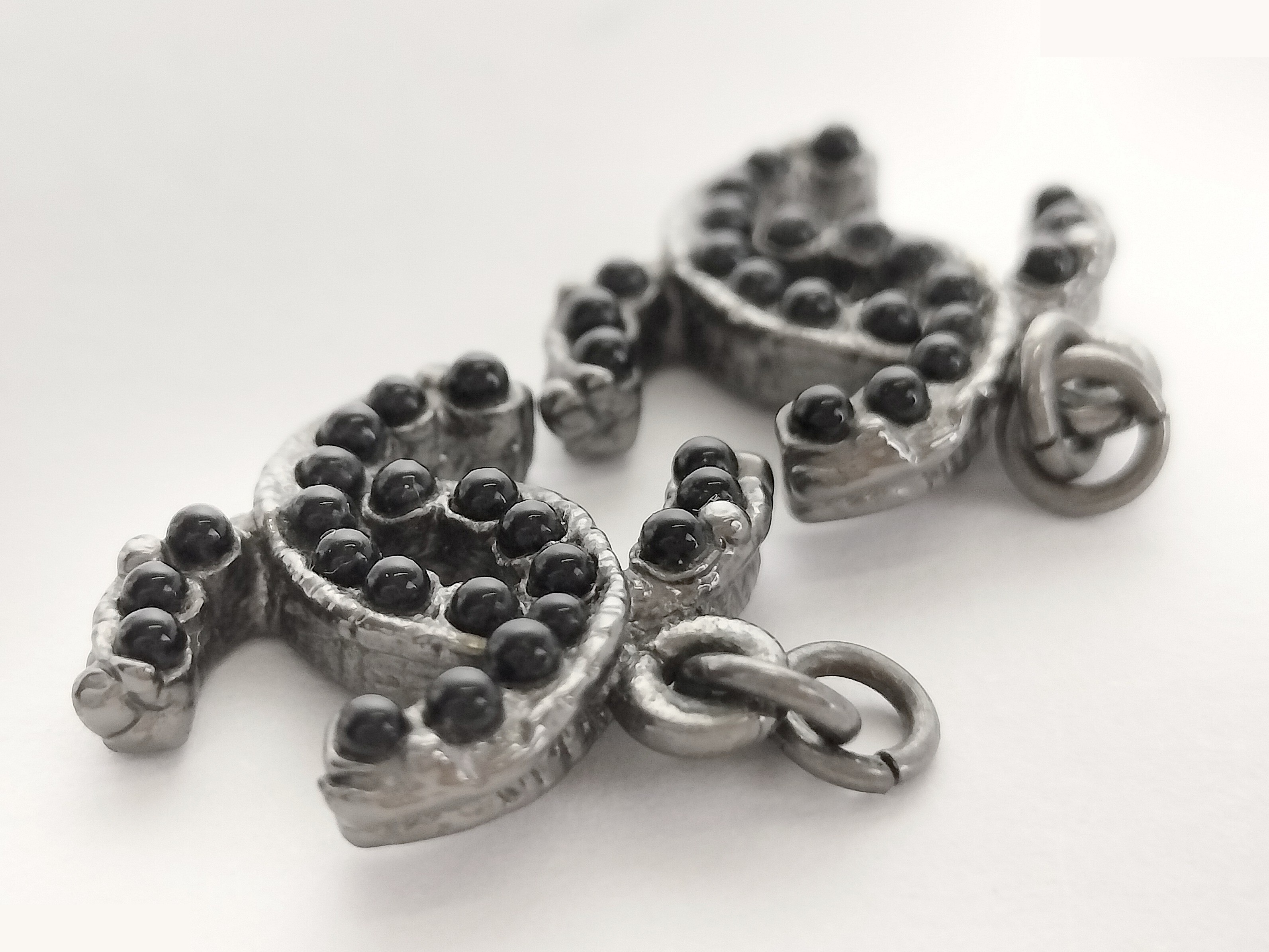 Coco Rhinestone Silver Earrings — view 4