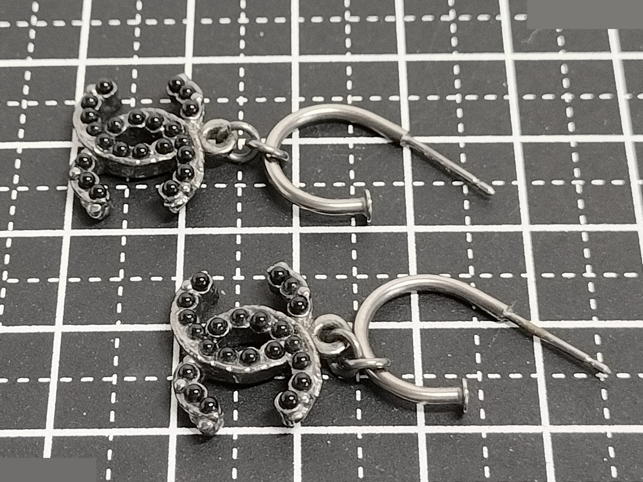 Coco Rhinestone Silver Earrings — view 5