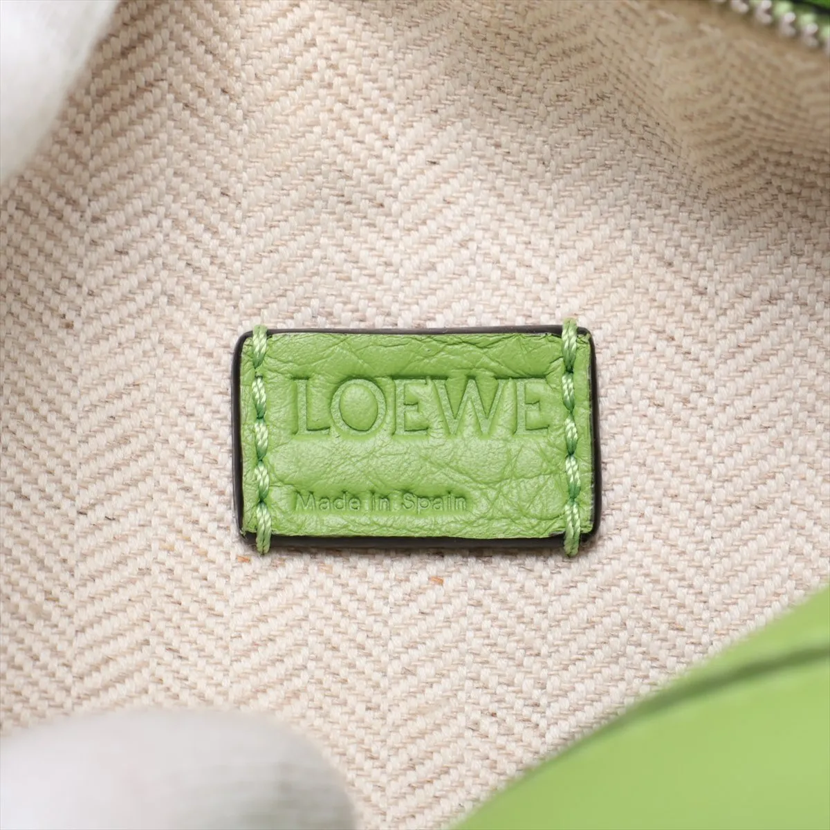 Mini Puzzle Bag Leather 2-Way Handbag Green — view 9