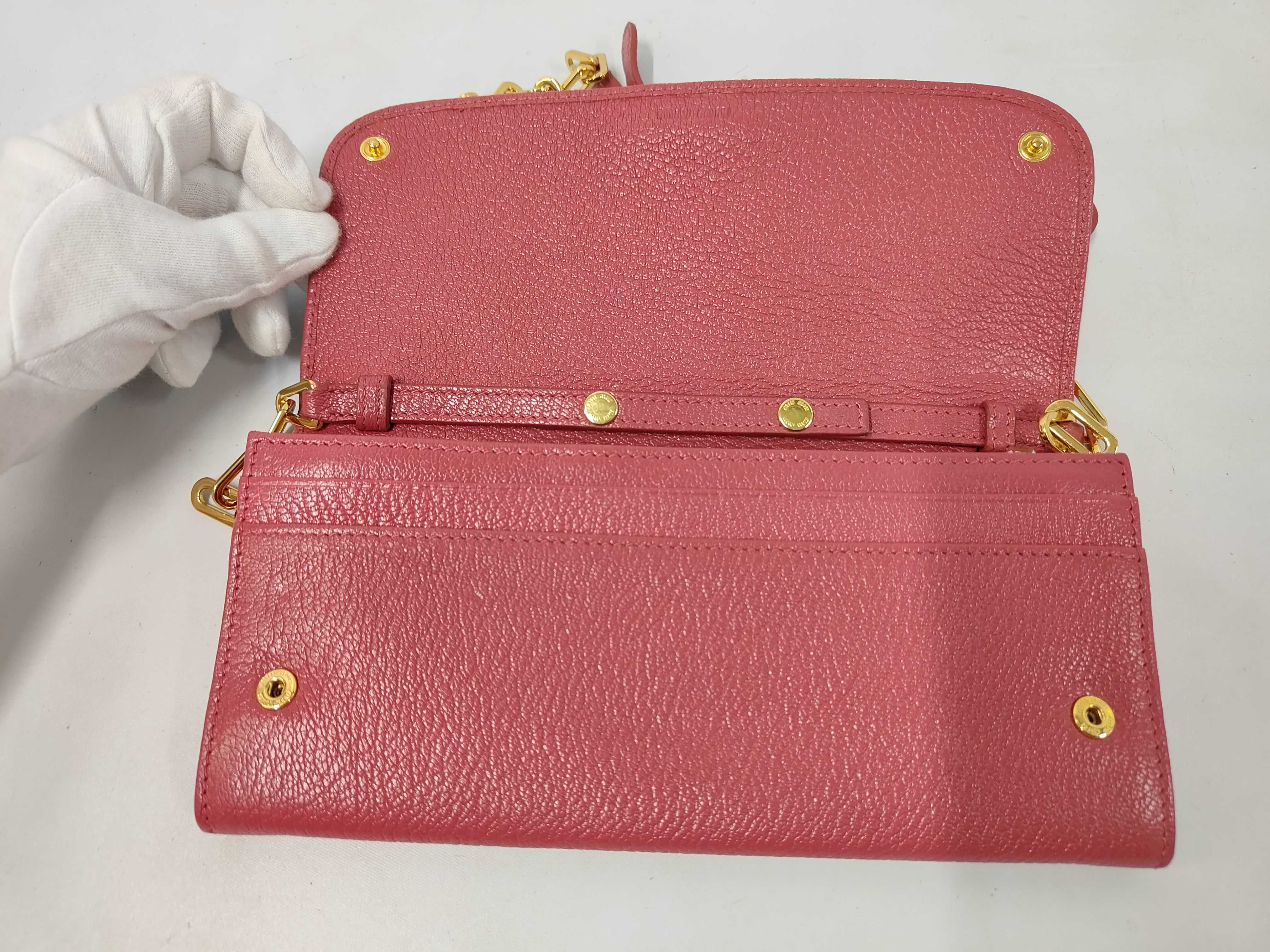 Leather Chain Wallet Shoulder Bag — view 7