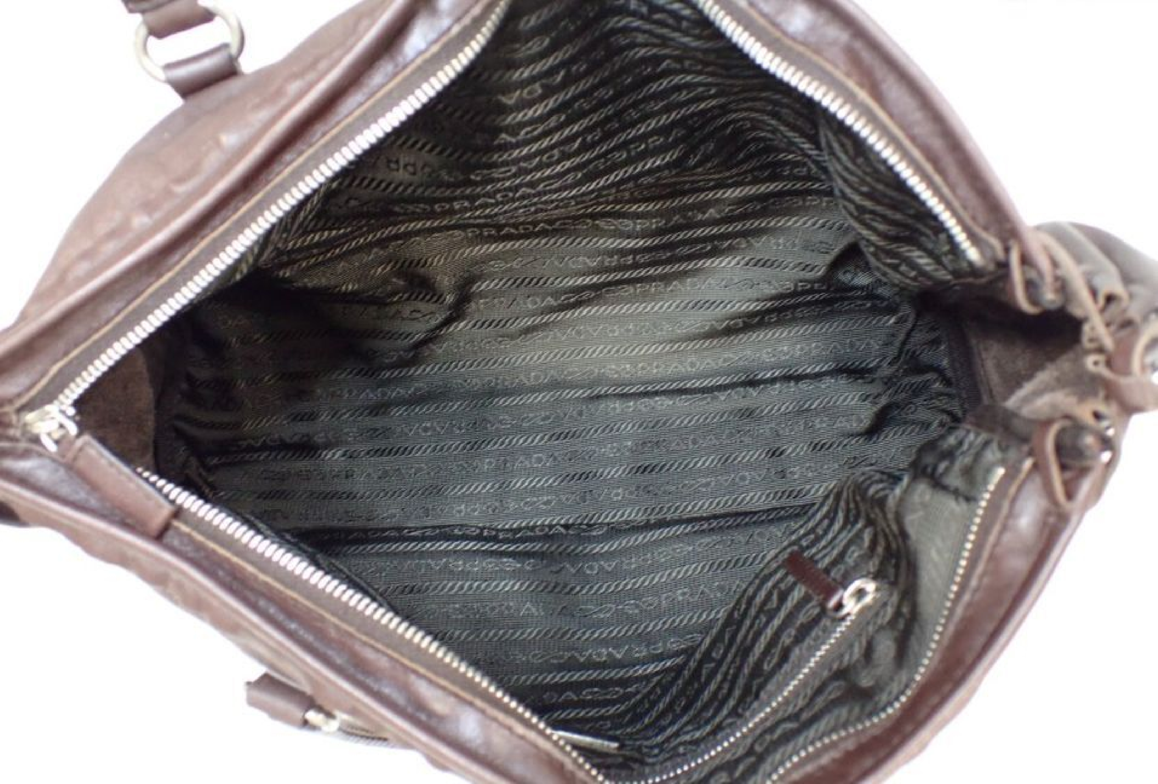 Triangle Plate Leather Handbag — view 6