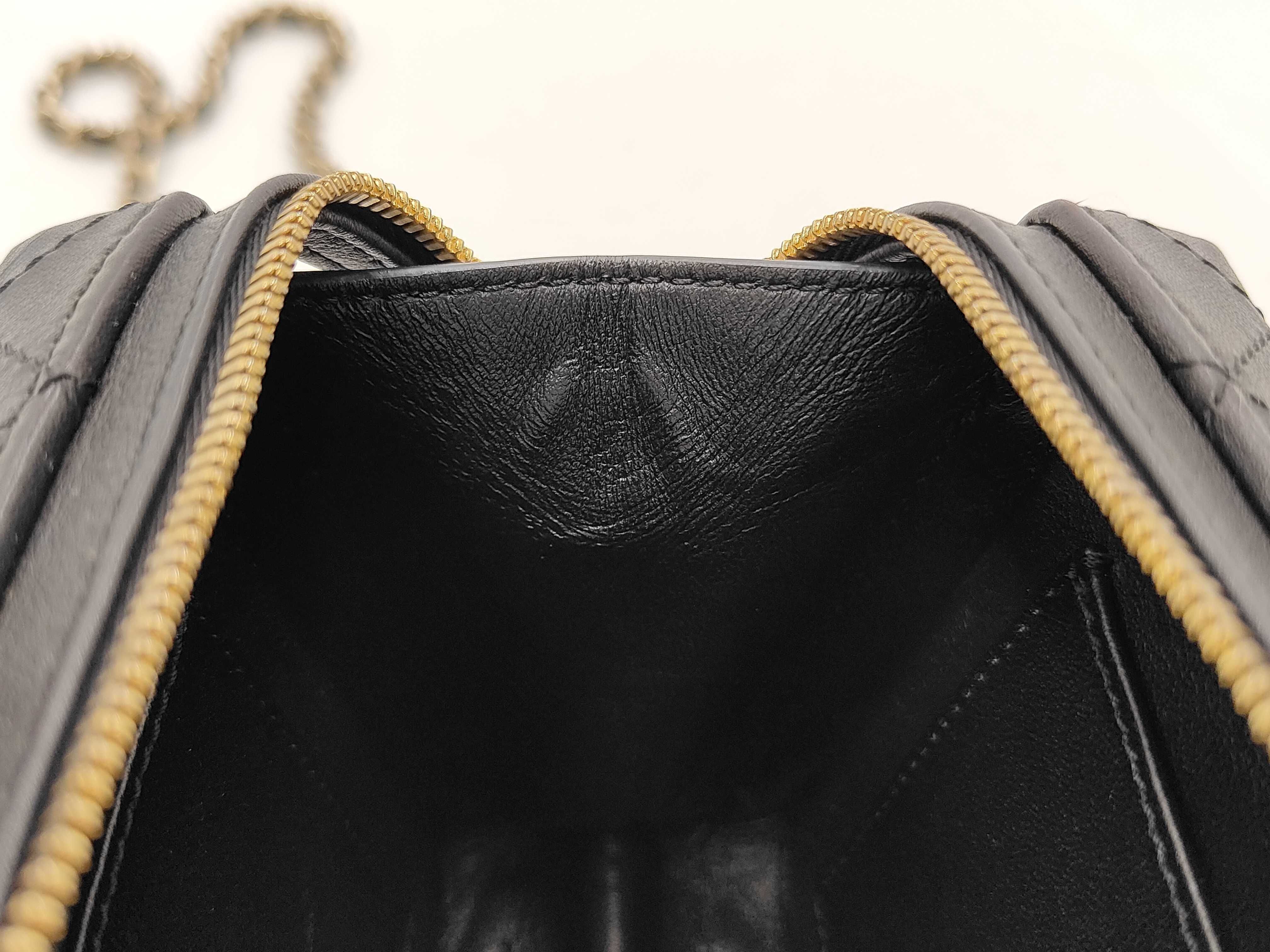 CC Filigree Small Vanity Case Shoulder Bag AS3344 Black Gold Hardware Calfskin Women's Shoulder Bag — view 9
