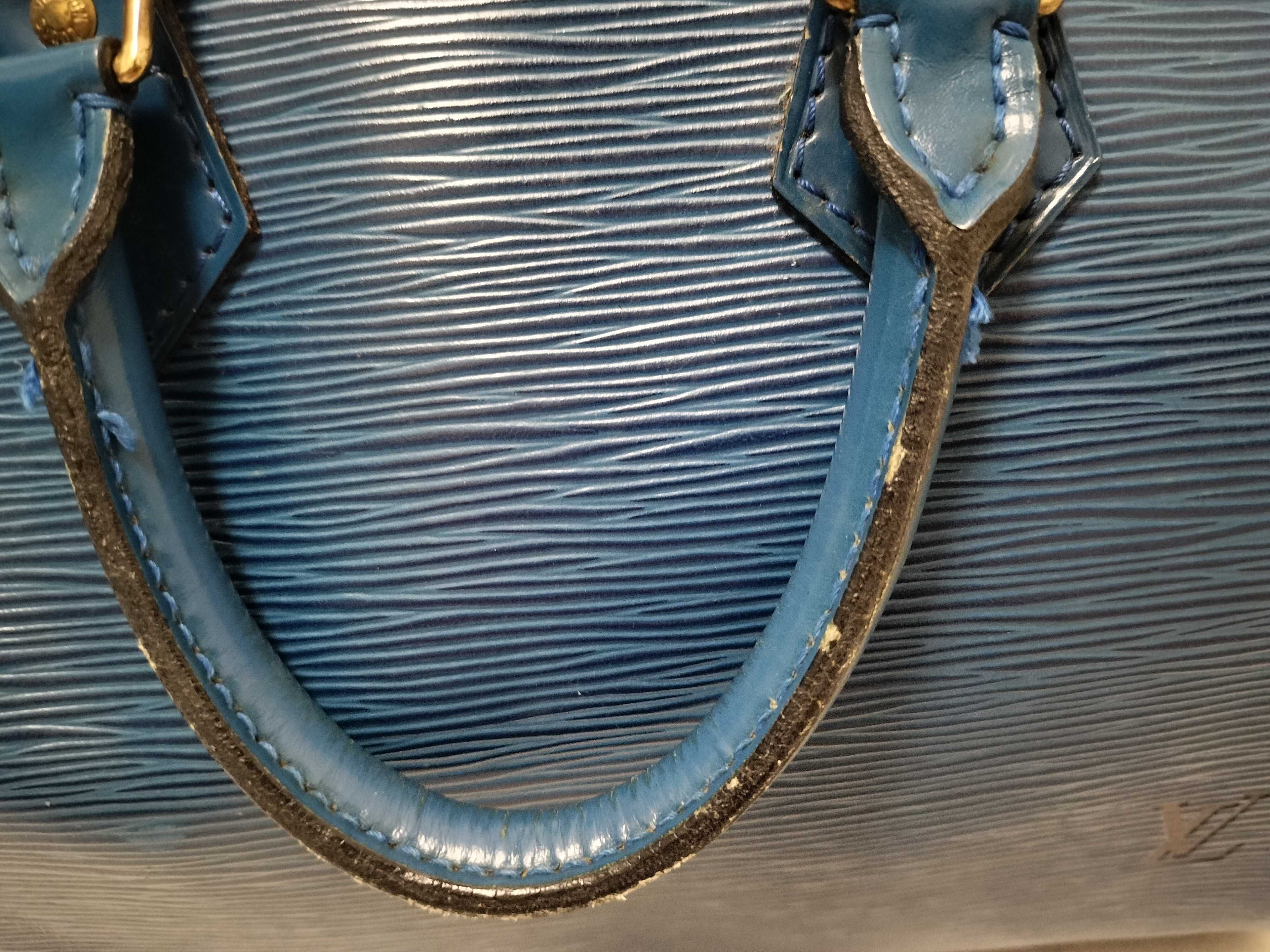 Epi Speedy 25 Handbag with Key and Padlock — view 15